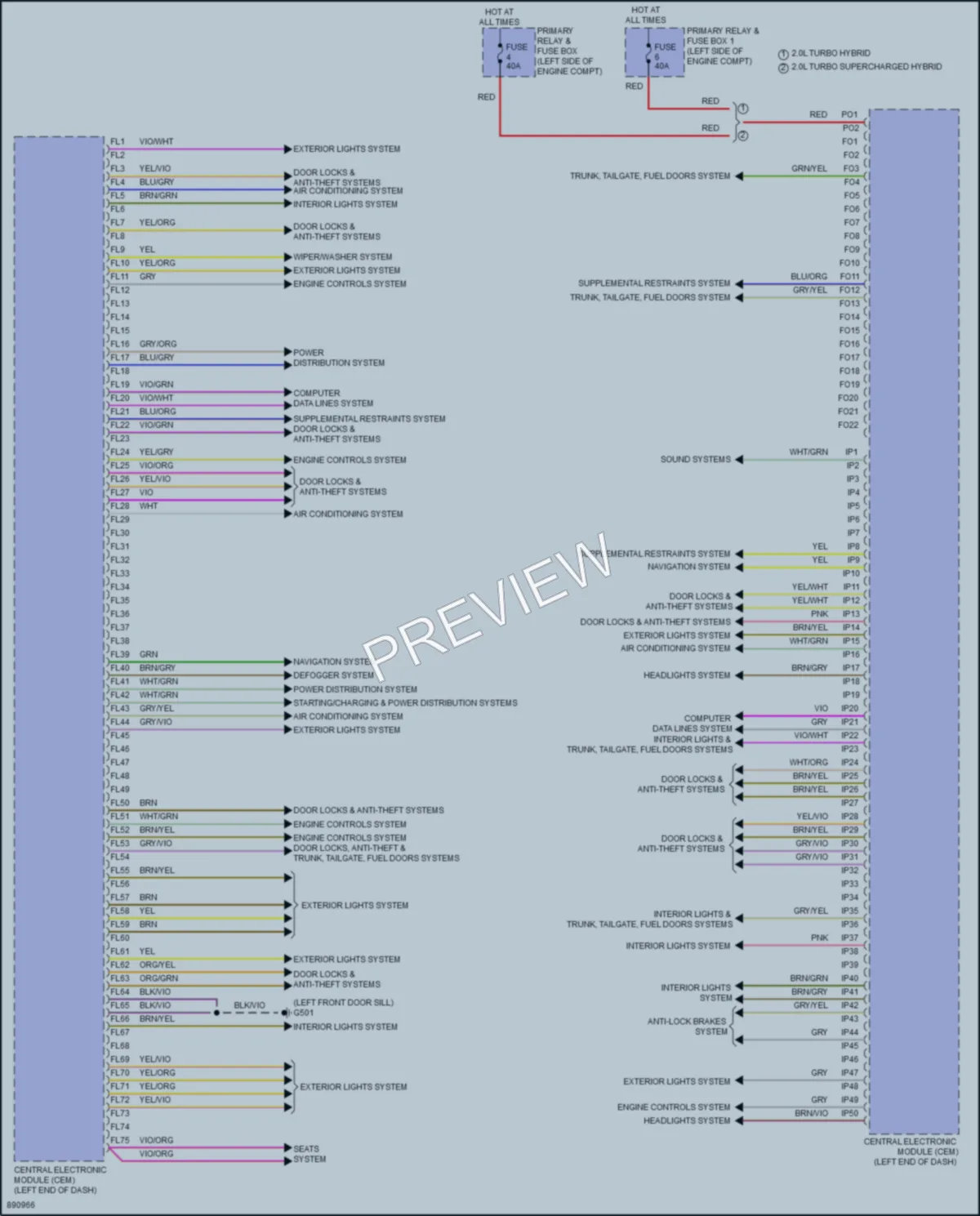 2024 Volvo XC60PlugIn Body Control Modules wiring diagram preview