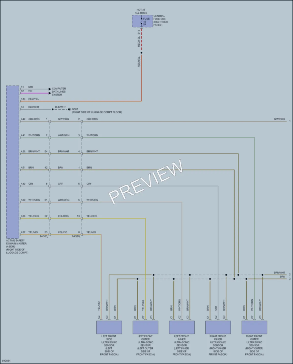 2024 Volvo XC90 Navigation wiring diagram preview