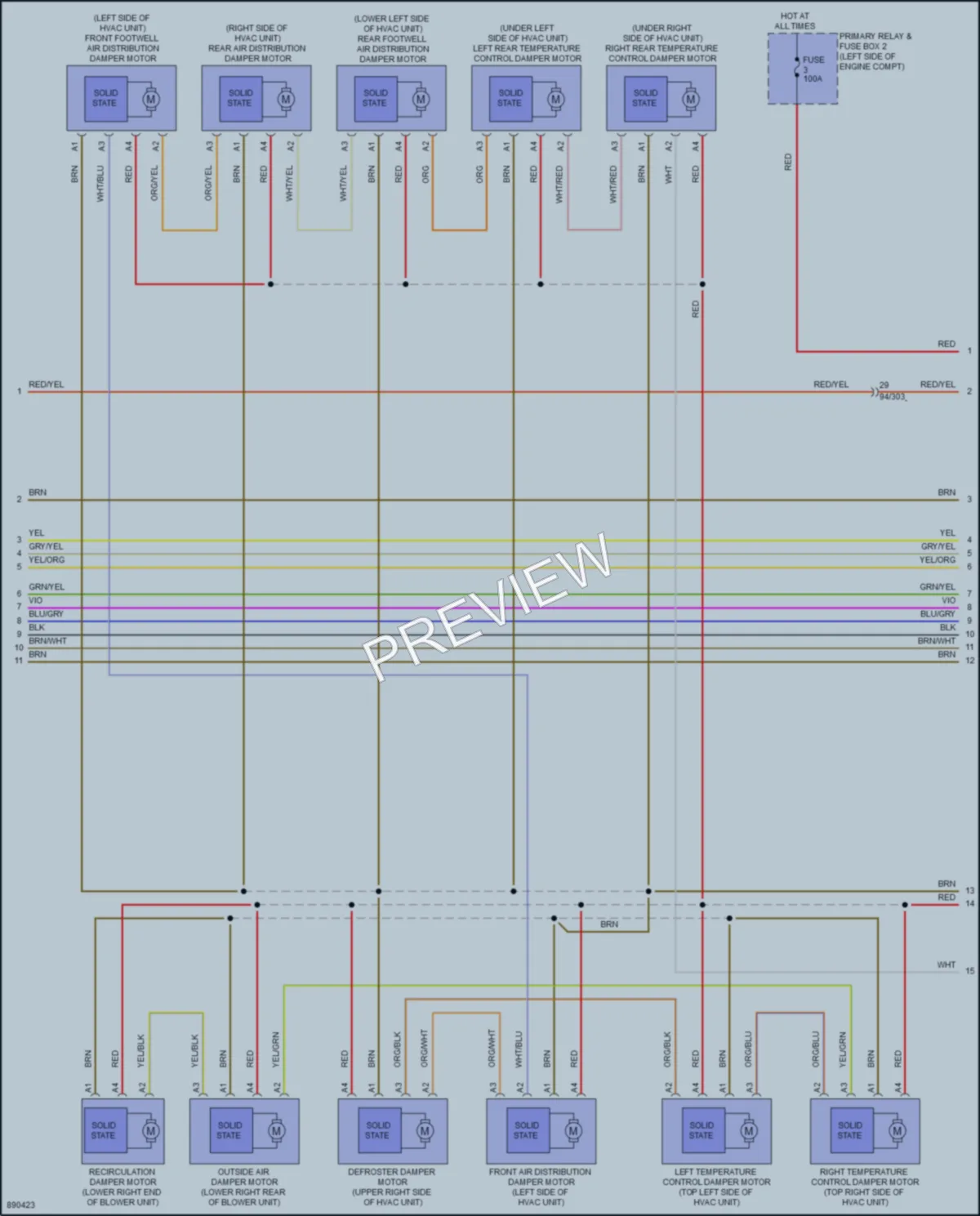 2024 Volvo XC90PlugIn Air Conditioning wiring diagram preview