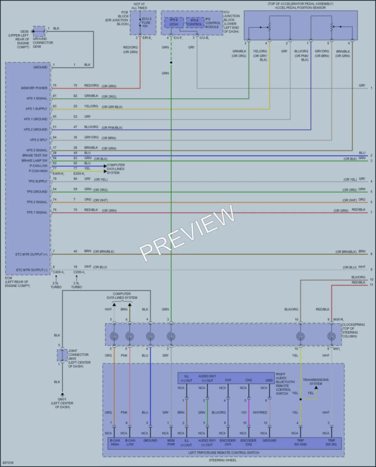 2025 Genesis G70 Cruise Control Wiring Diagrams protected preview