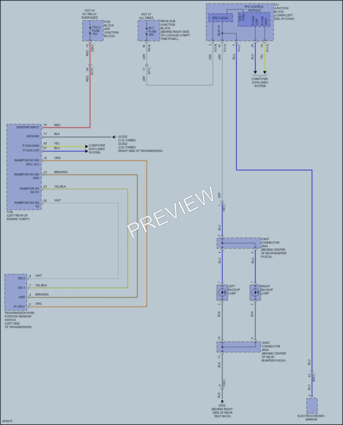 2025 Genesis G70 Exterior Lights Wiring Diagrams protected preview