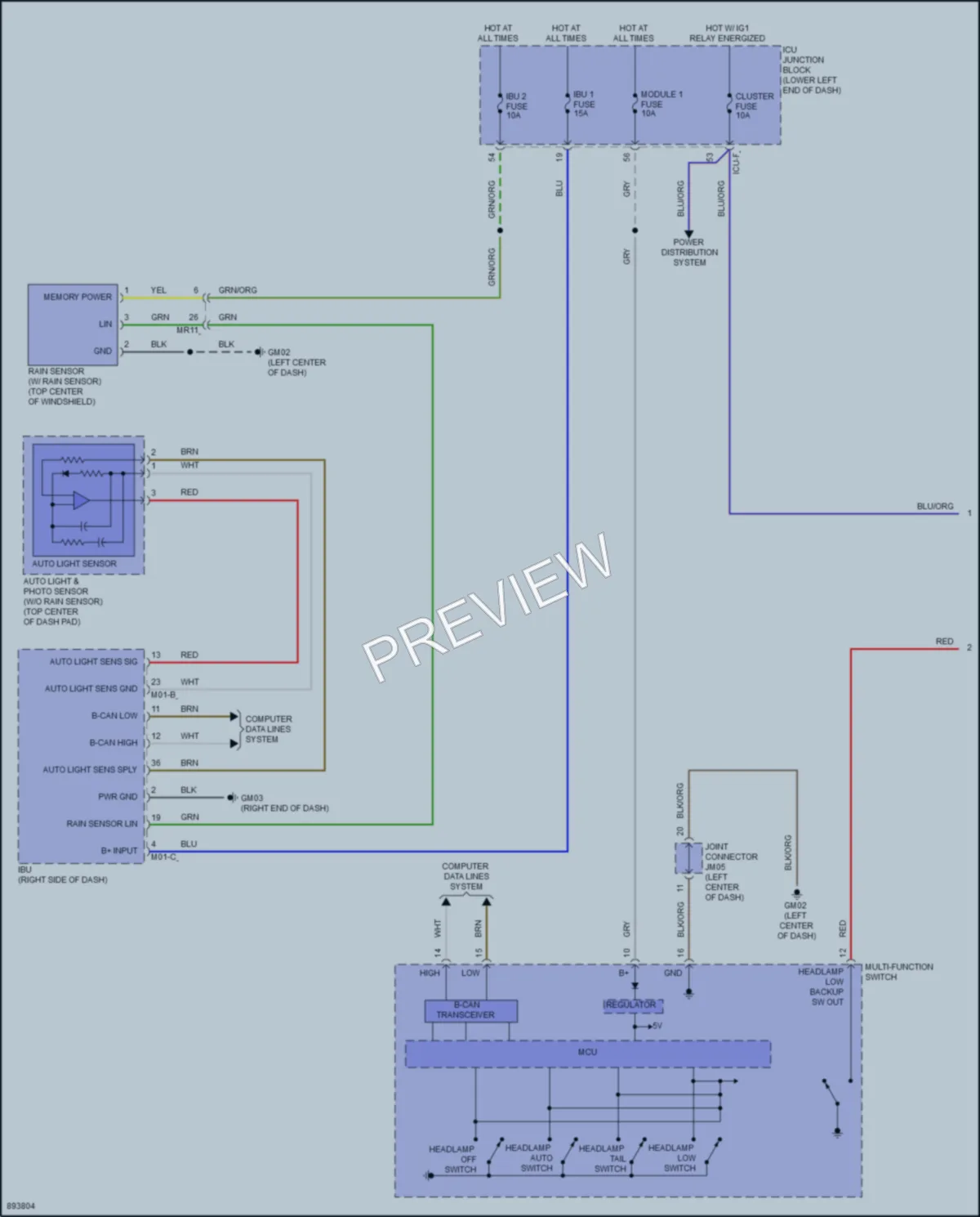 2025 Genesis G70 Headlights Wiring Diagrams protected preview