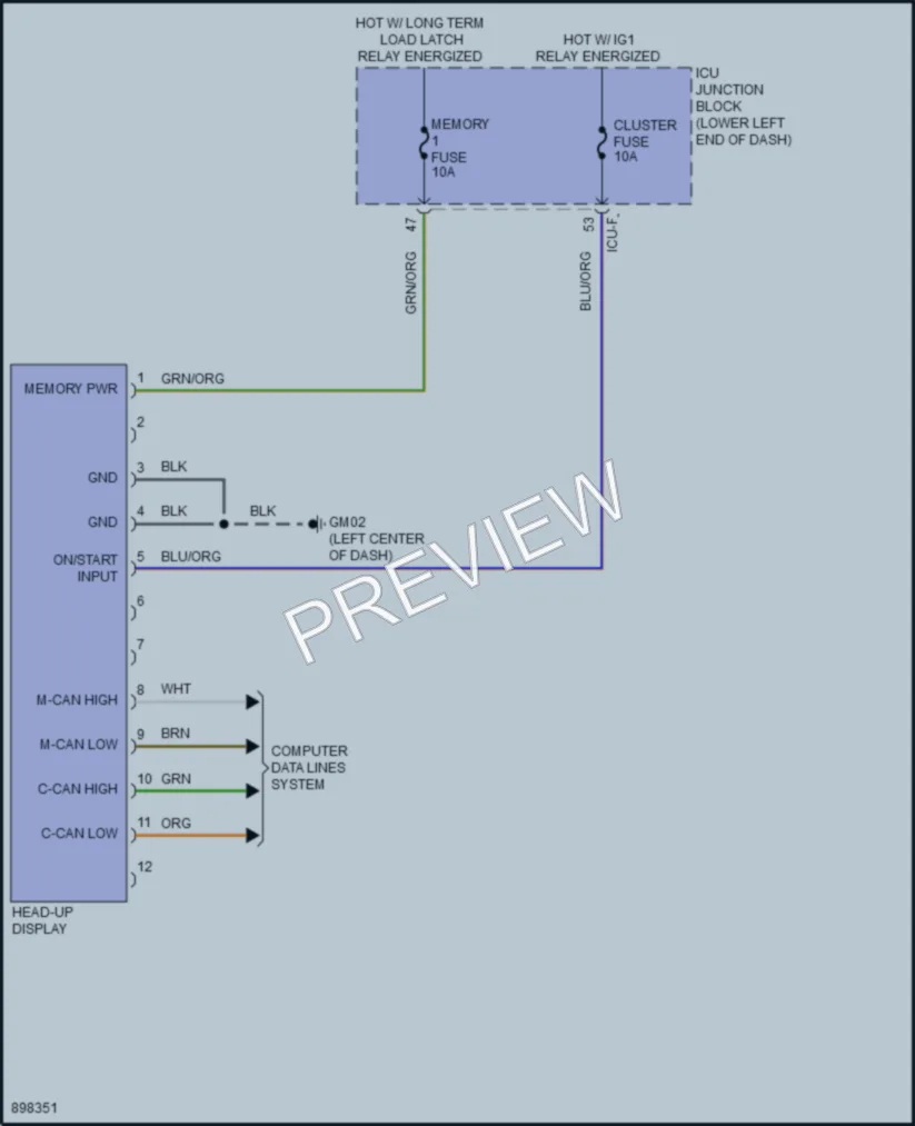2025 Genesis G70 Instrument Cluster Wiring Diagrams protected preview