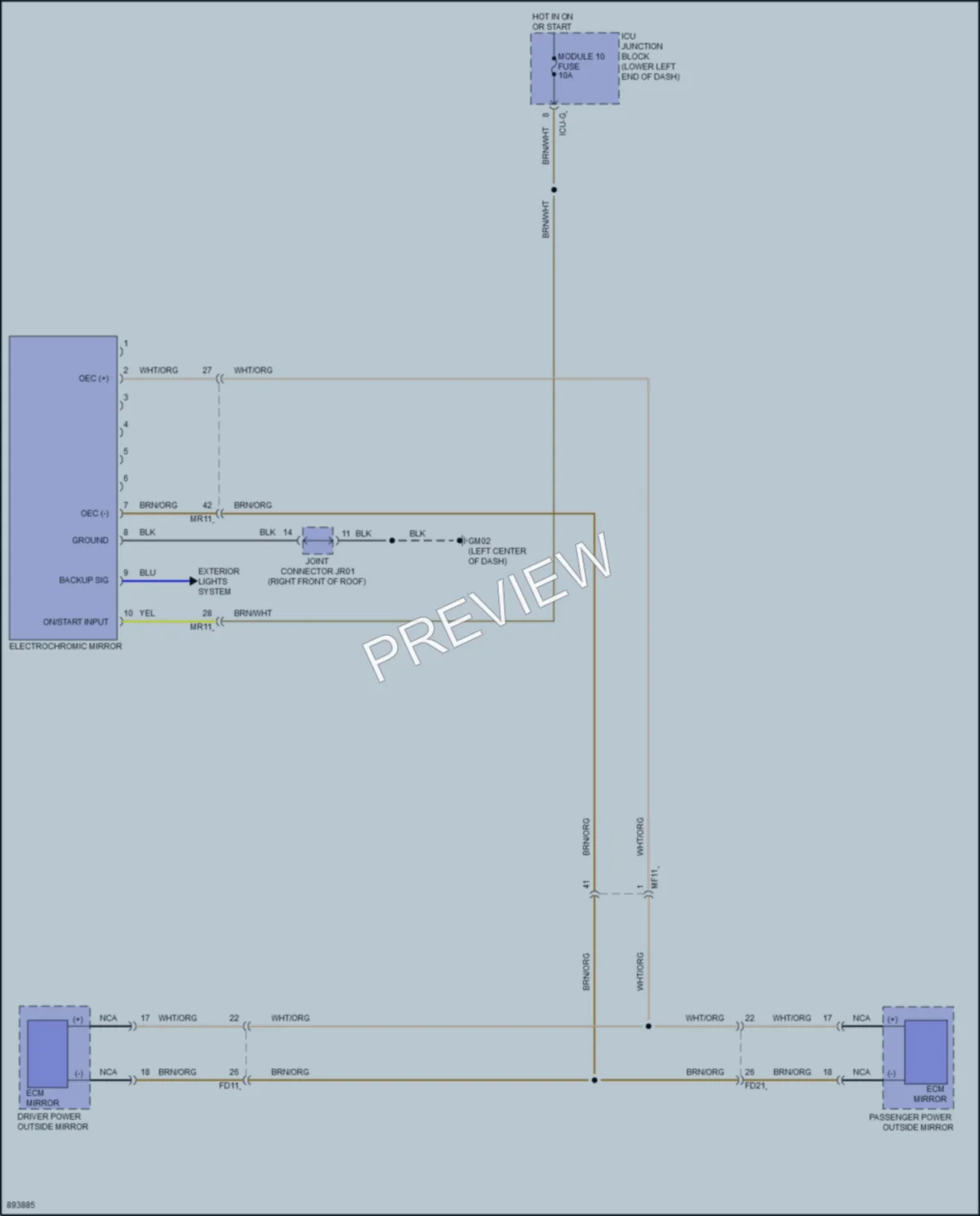 2025 Genesis G70 Power Mirrors Wiring Diagrams protected preview