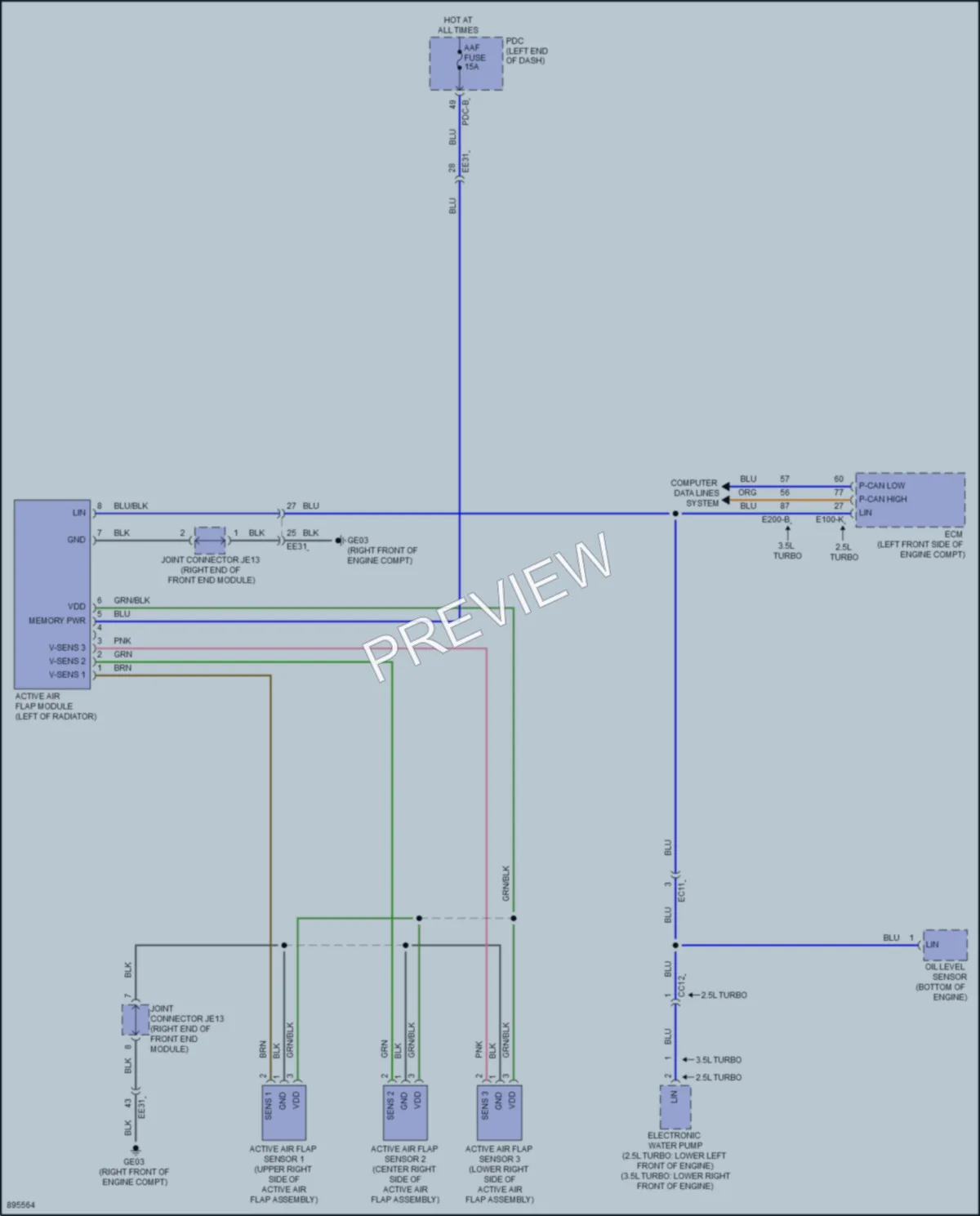 2025 Genesis G80 Active Bodyworks wiring diagram preview