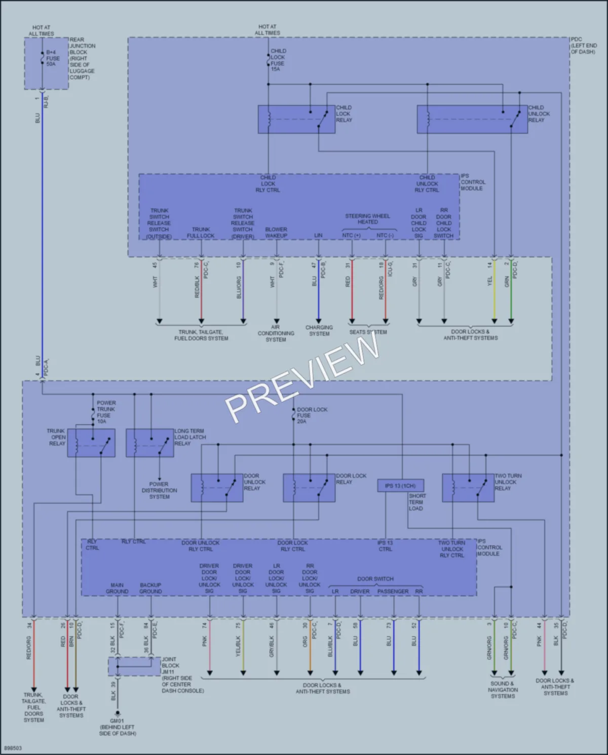 2025 Genesis G80 Body Control Modules wiring diagram preview