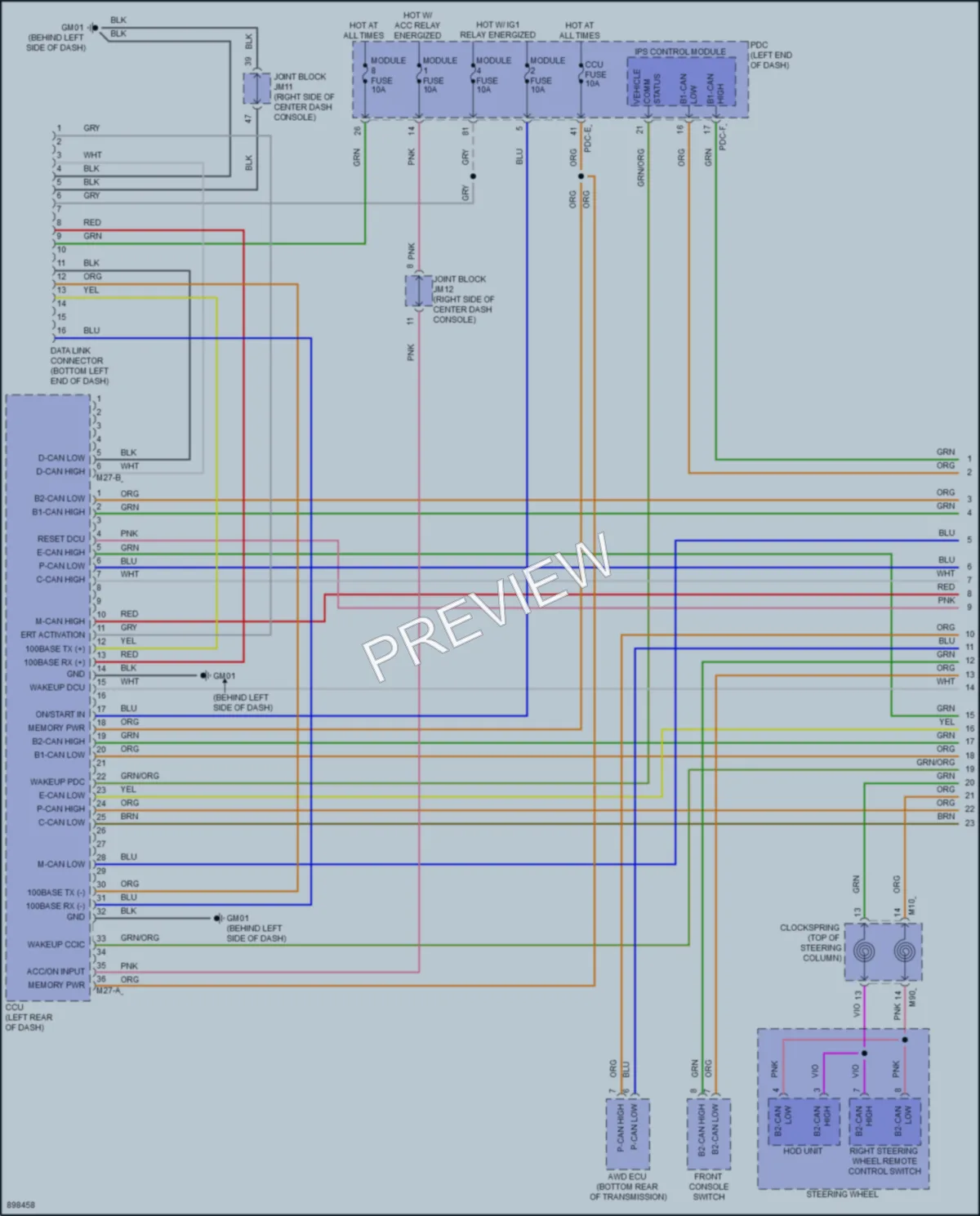 2025 Genesis G80 Computer Data Lines wiring diagram preview
