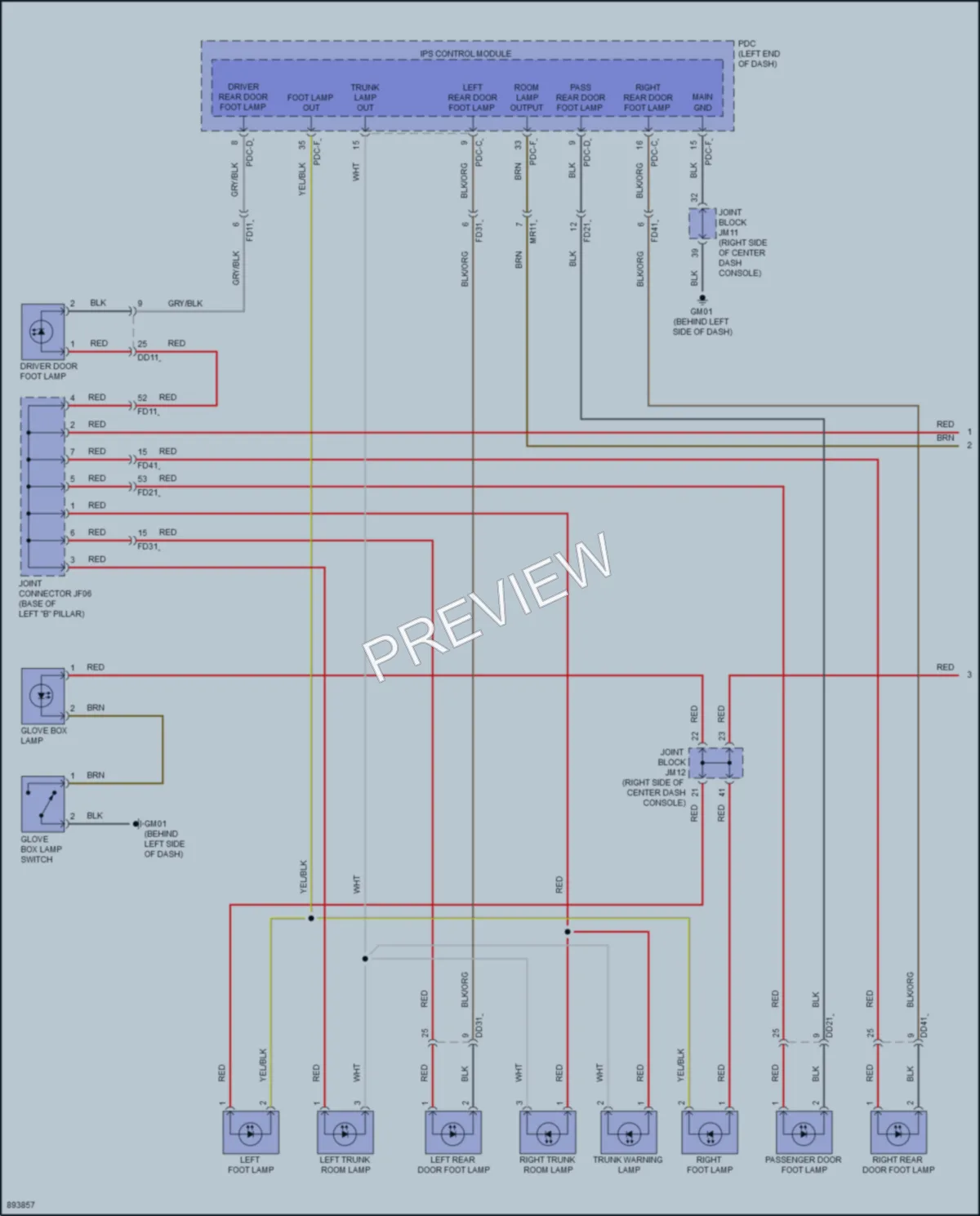 2025 Genesis G80 Interior Lights wiring diagram preview