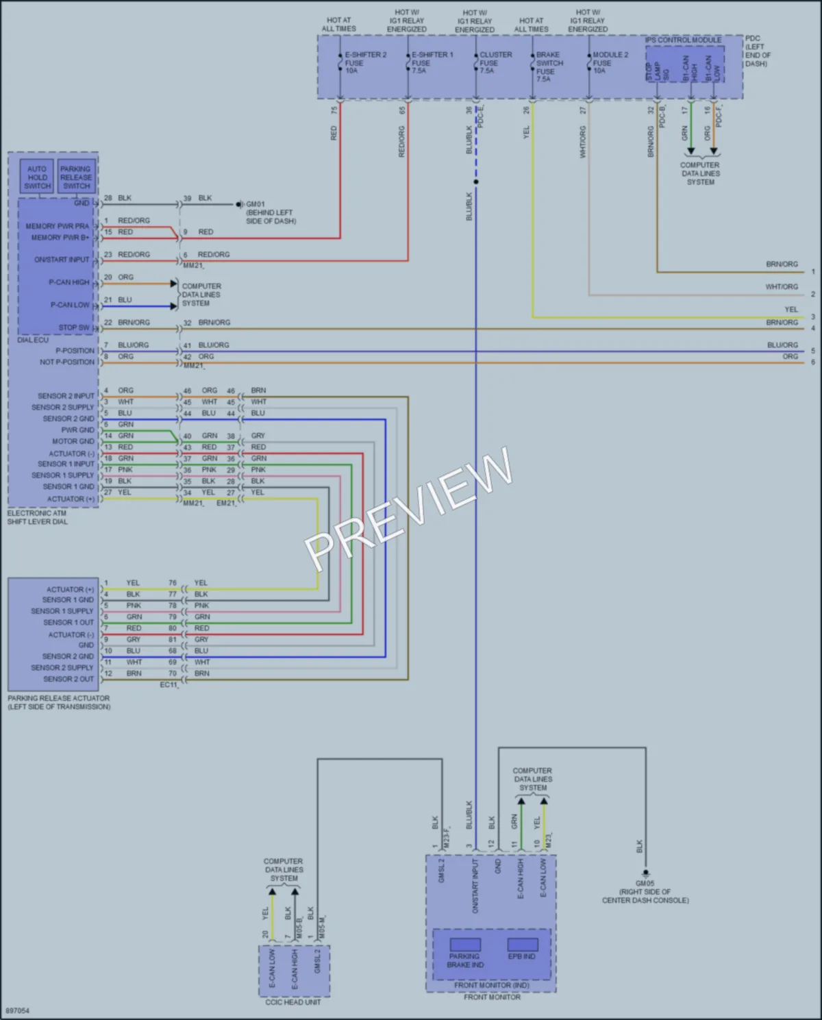 2025 Genesis G80 Shift Interlock wiring diagram preview