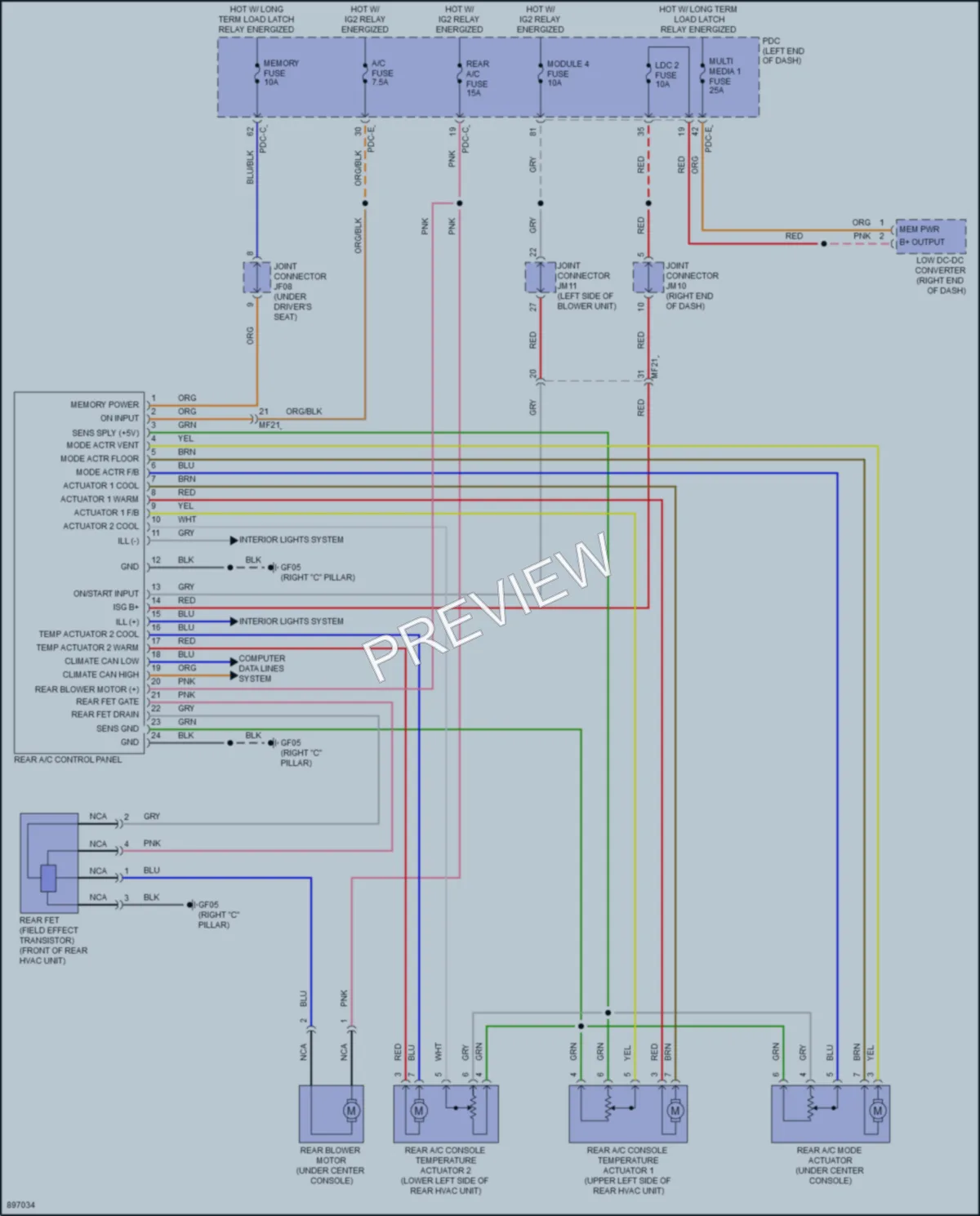 2025 Genesis GV80 Air Conditioning wiring diagram preview
