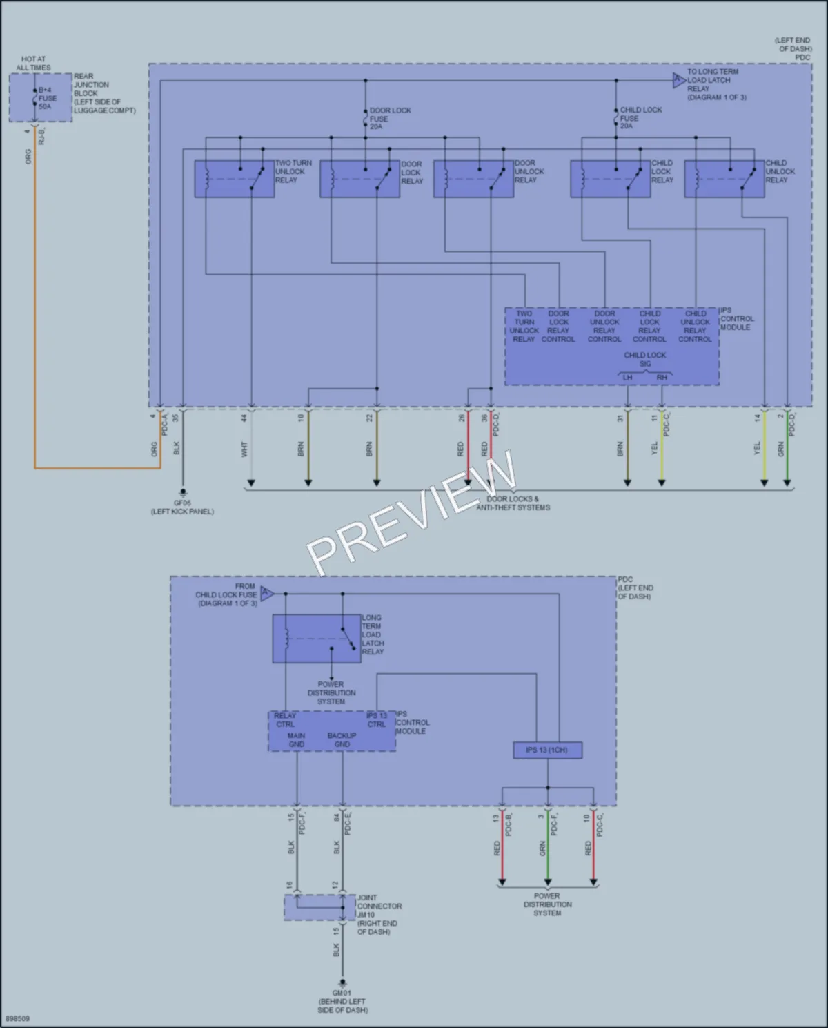 2025 Genesis GV80 Body Control Modules wiring diagram preview