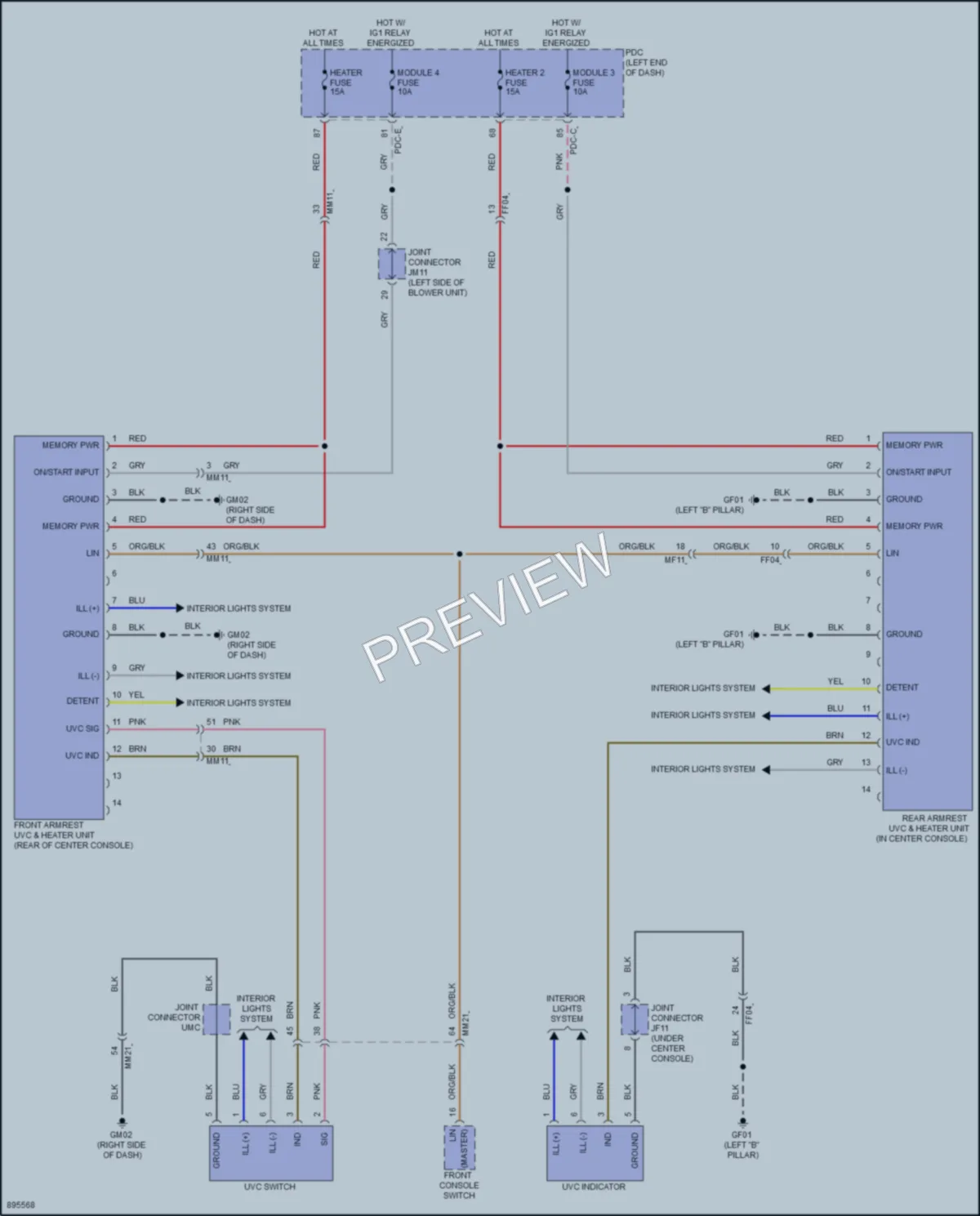 2025 Genesis GV80 Cabin Accessories wiring diagram preview