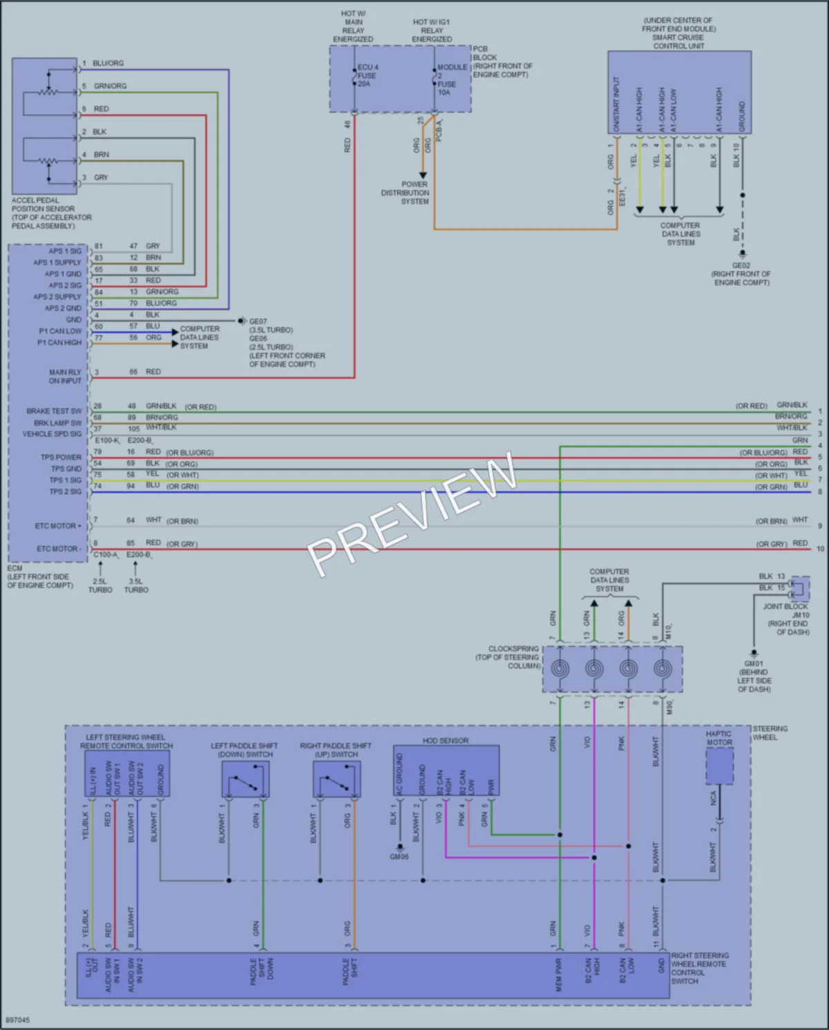 2025 Genesis GV80 Cruise Control wiring diagram preview
