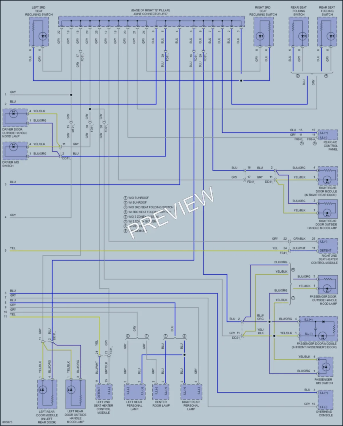 2025 Genesis GV80 Interior Lights wiring diagram preview