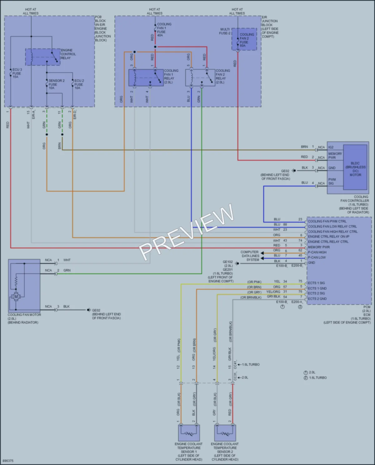 2025 Hyundai Elantra Cooling Fan Wiring Diagrams protected preview