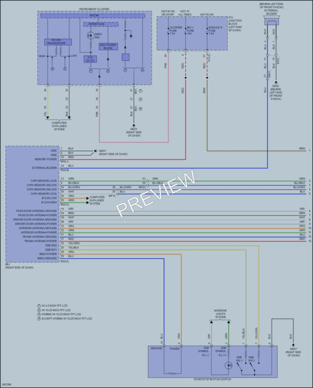 2025 Hyundai Elantra Power Door Locks wiring diagram preview