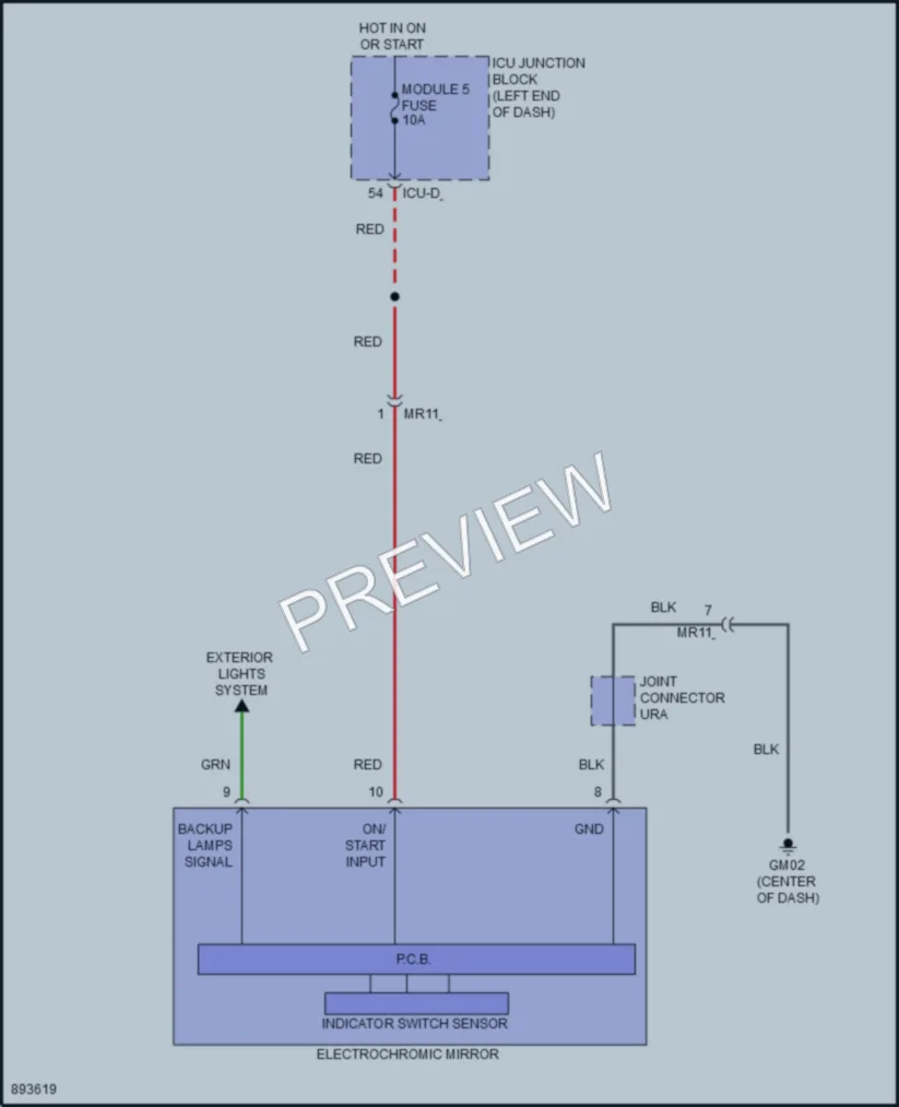 2025 Hyundai Elantra Power Mirrors wiring diagram preview