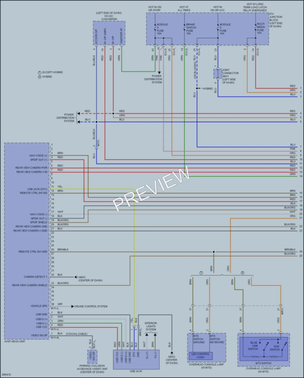 2025 Hyundai Elantra Radio wiring diagram preview