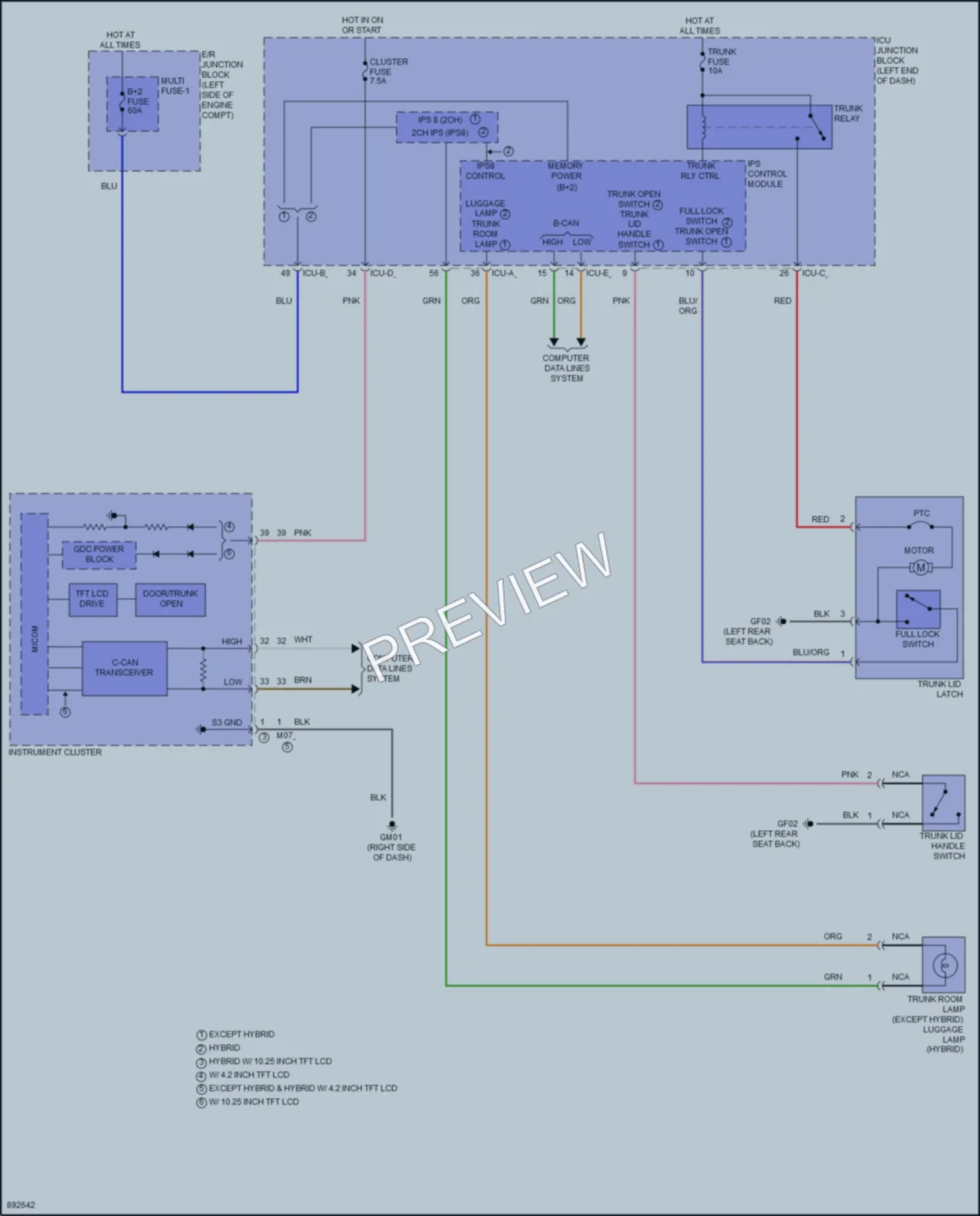 2025 Hyundai Elantra Trunk Tailgate Fuel Door wiring diagram preview