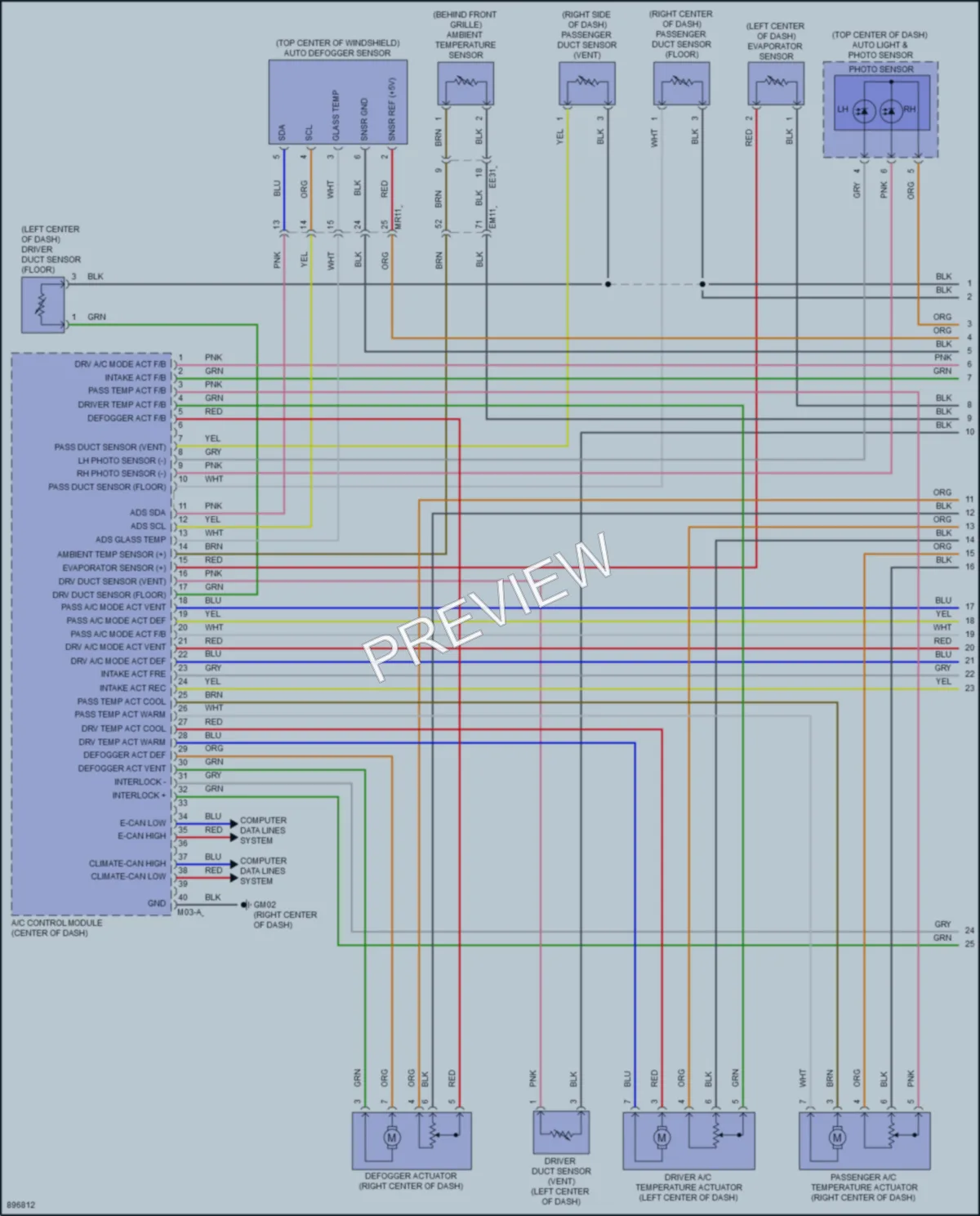 2025 Hyundai Ioniq5 Air Conditioning wiring diagram preview