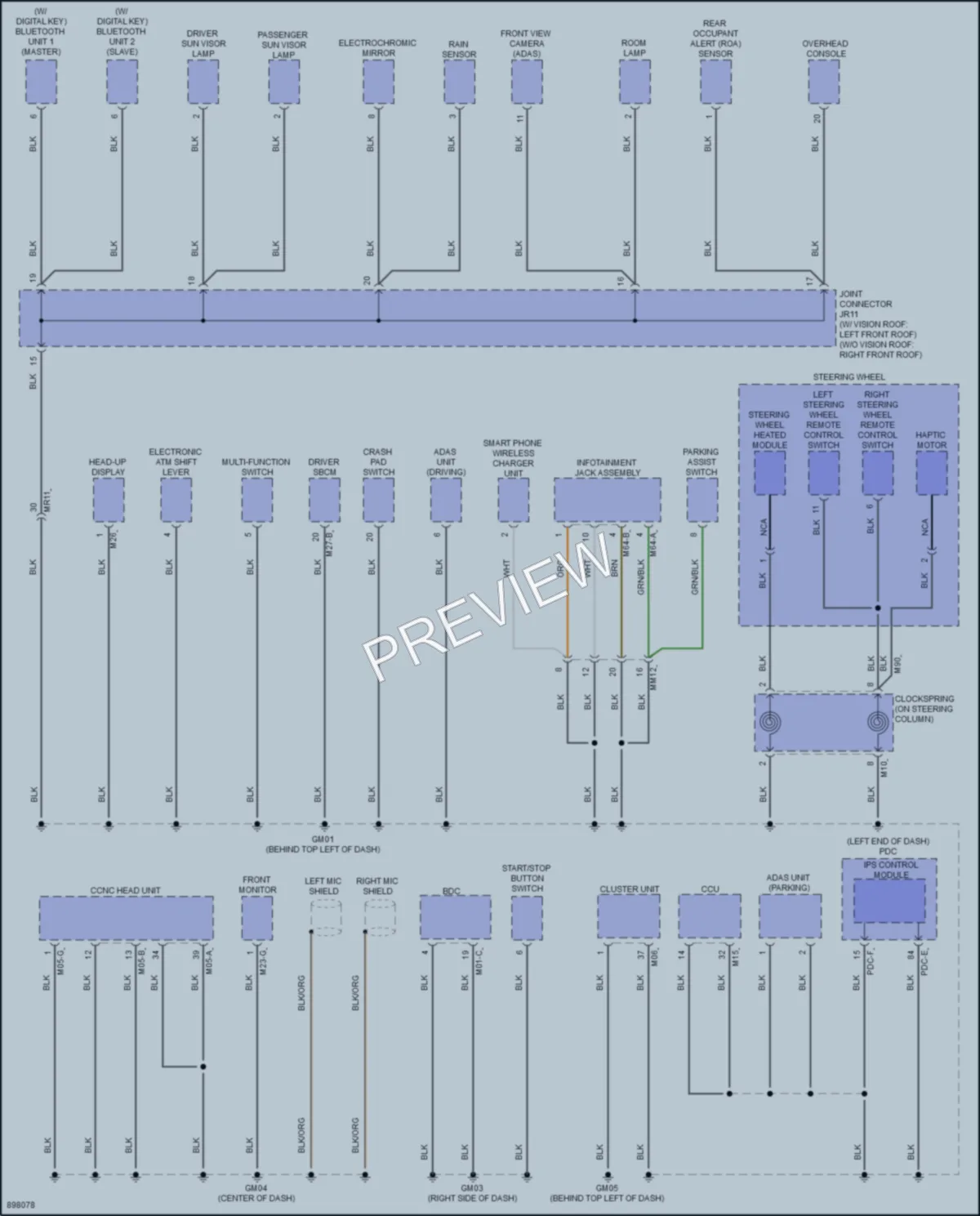 2025 Hyundai Ioniq5 Ground Distribution wiring diagram preview