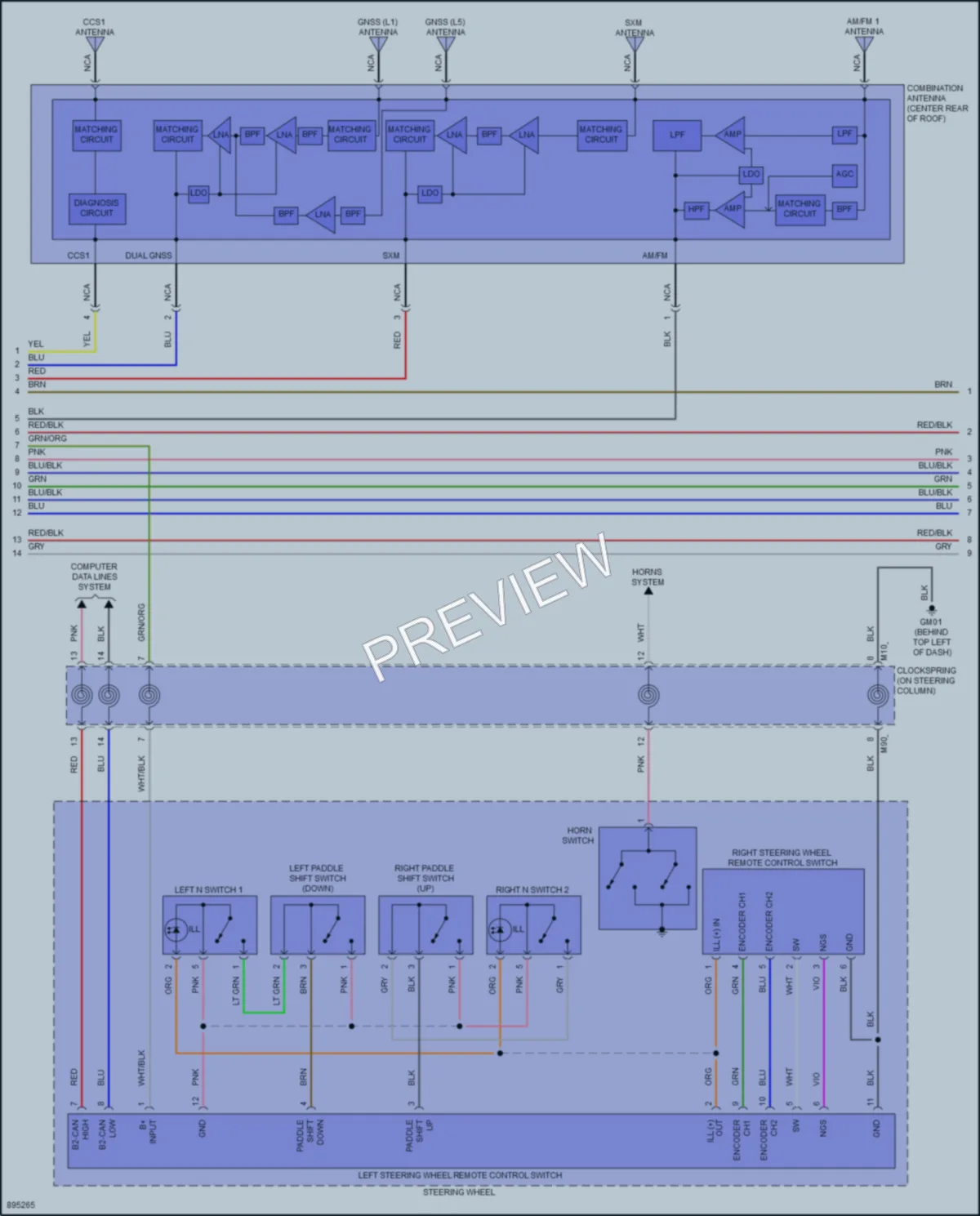 2025 Hyundai Ioniq5 Navigation wiring diagram preview