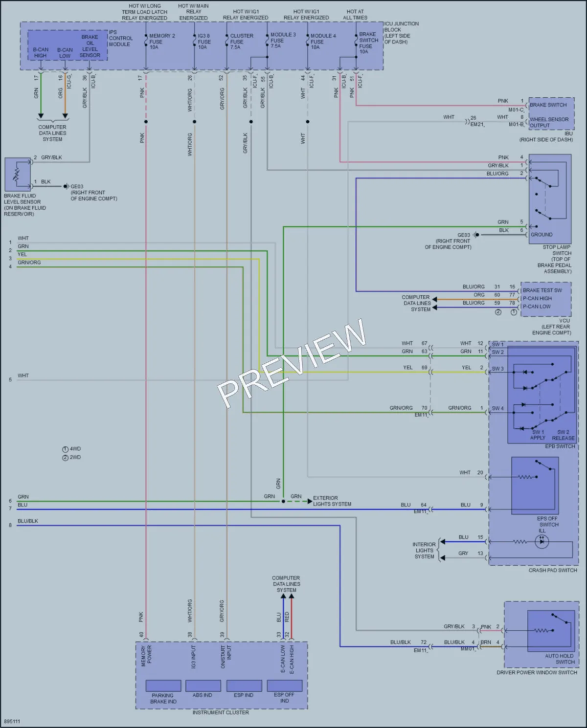 2025 Hyundai Ioniq6 Anti Lock Brakes wiring diagram preview