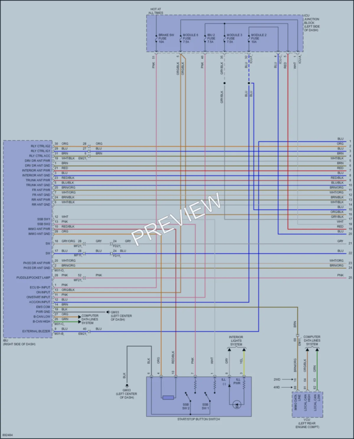 2025 Hyundai Ioniq6 Anti Theft wiring diagram preview