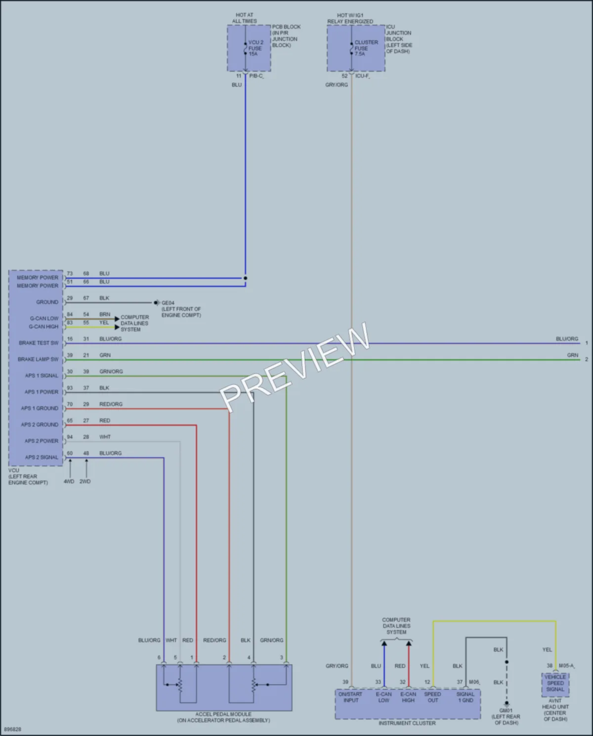 2025 Hyundai Ioniq6 Cruise Control wiring diagram preview
