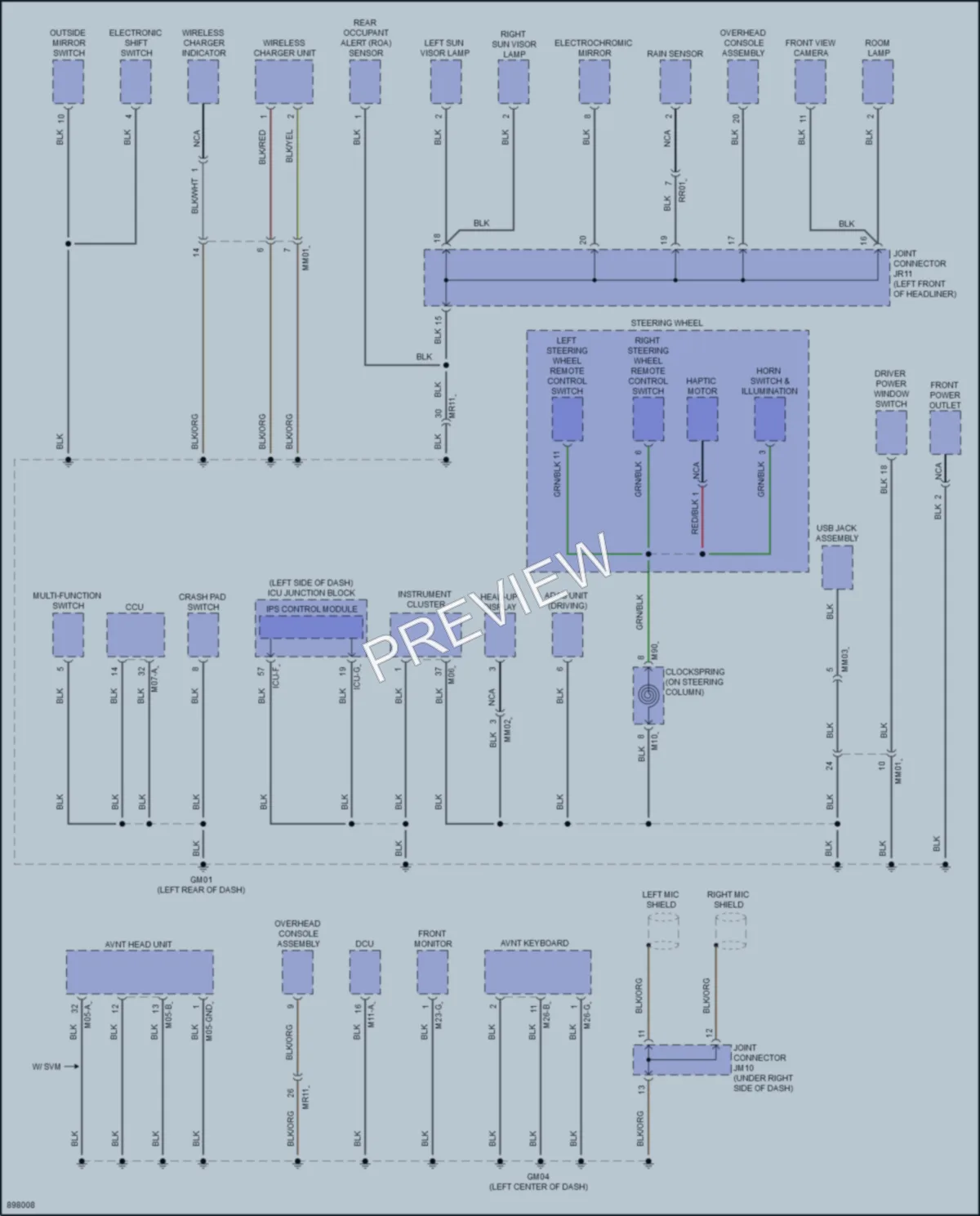 2025 Hyundai Ioniq6 Ground Distribution wiring diagram preview