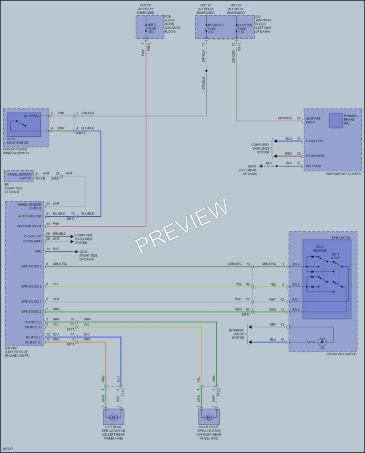 2025 Hyundai Ioniq6 Shift Interlock wiring diagram preview