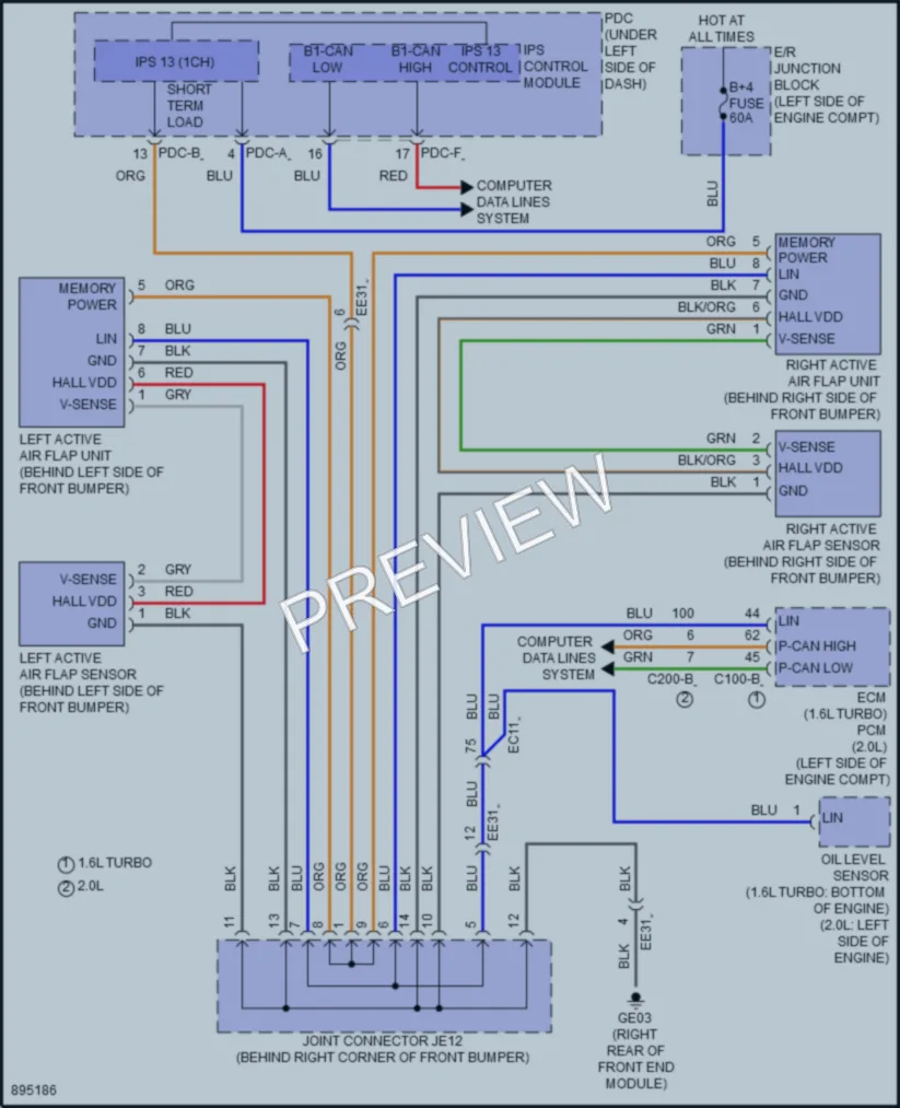 2025 Hyundai Kona Active Bodyworks wiring diagram preview