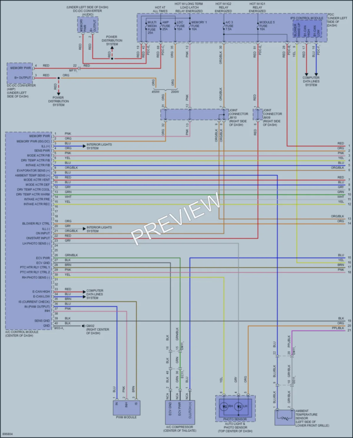 2025 Hyundai Kona Air Conditioning wiring diagram preview