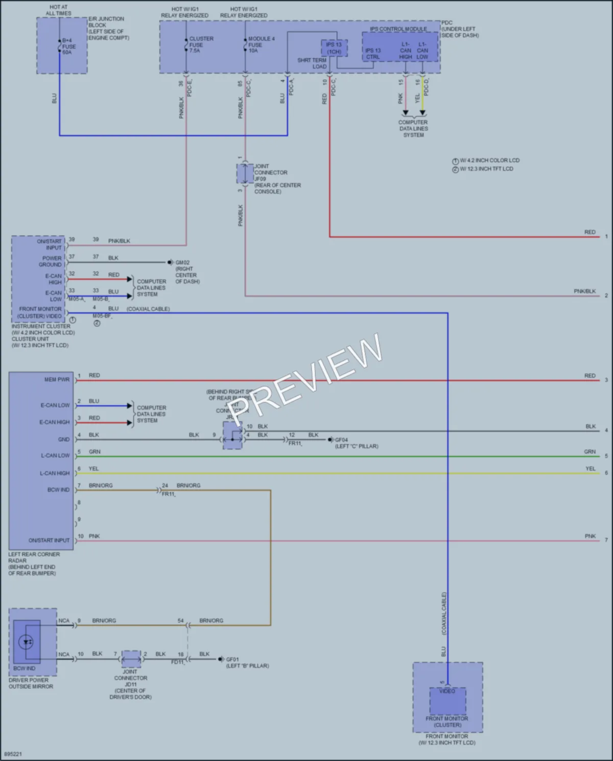 2025 Hyundai Kona Navigation wiring diagram preview