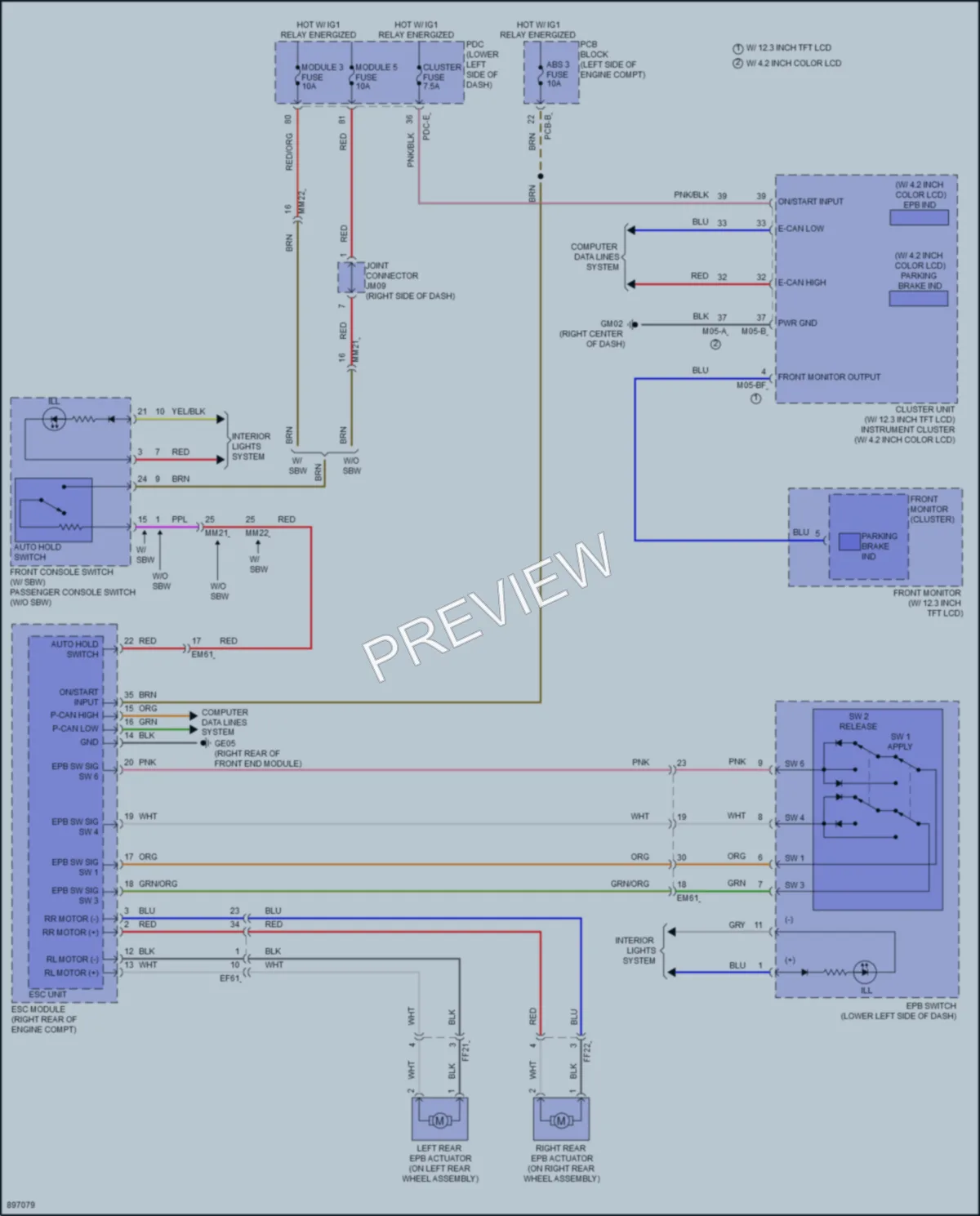 2025 Hyundai Kona Shift Interlock wiring diagram preview