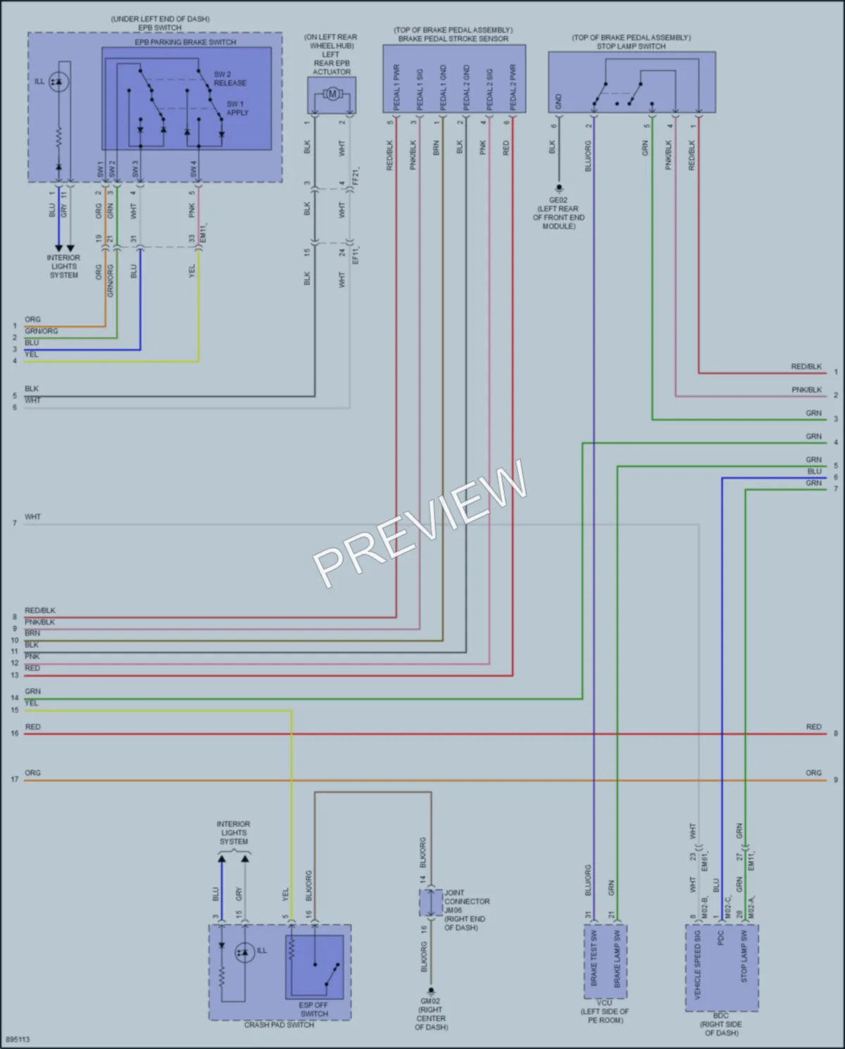 2025 Hyundai KonaElectric Anti Lock Brakes wiring diagram preview