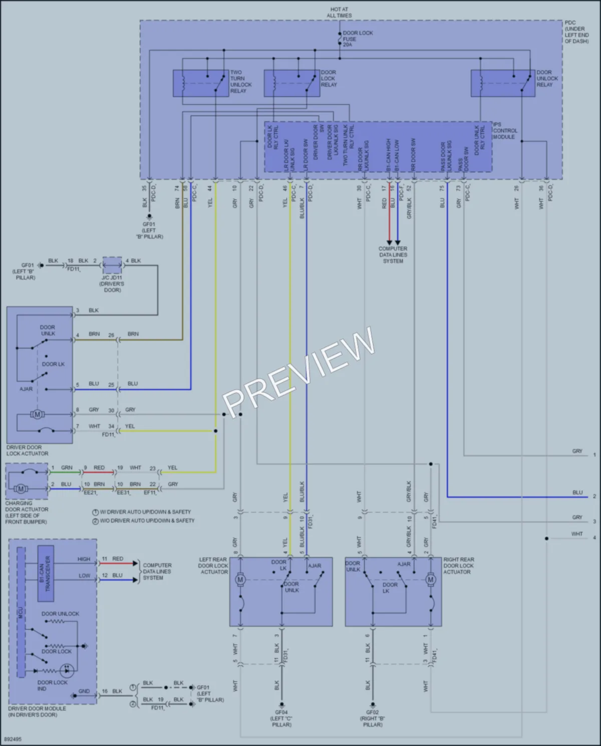 2025 Hyundai KonaElectric Anti Theft wiring diagram preview
