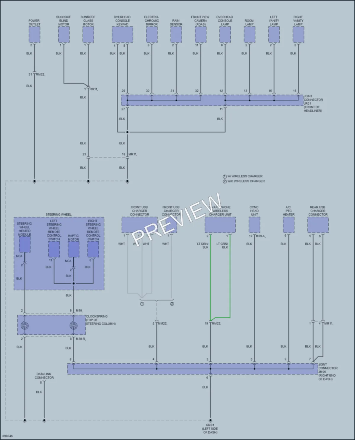 2025 Hyundai KonaElectric Ground Distribution wiring diagram preview