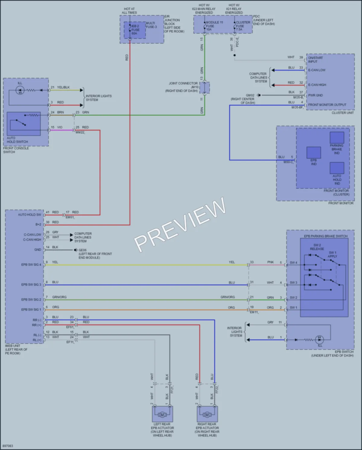 2025 Hyundai KonaElectric Shift Interlock wiring diagram preview