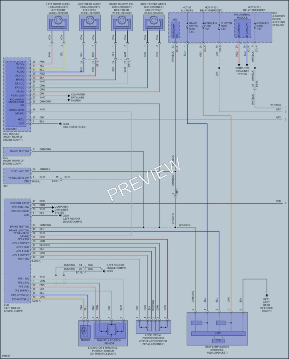 2025 Hyundai Palisade Cruise Control wiring diagram preview
