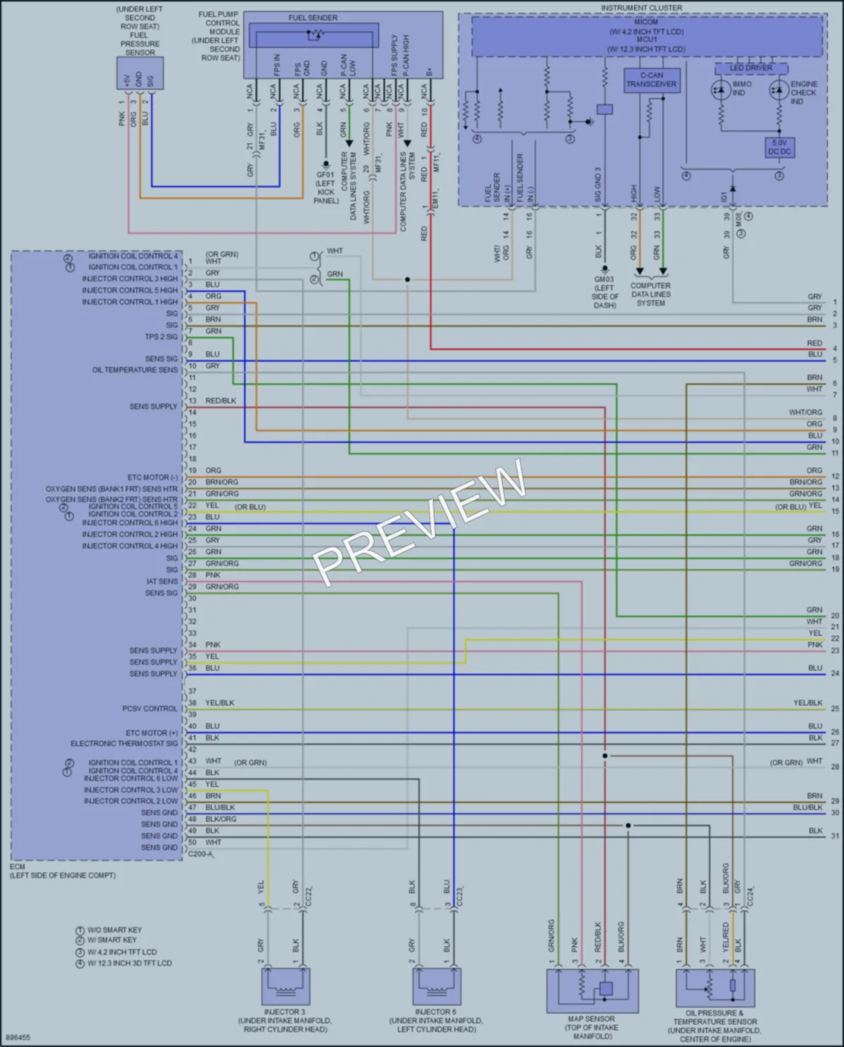 2025 Hyundai Palisade Engine Performance wiring diagram preview