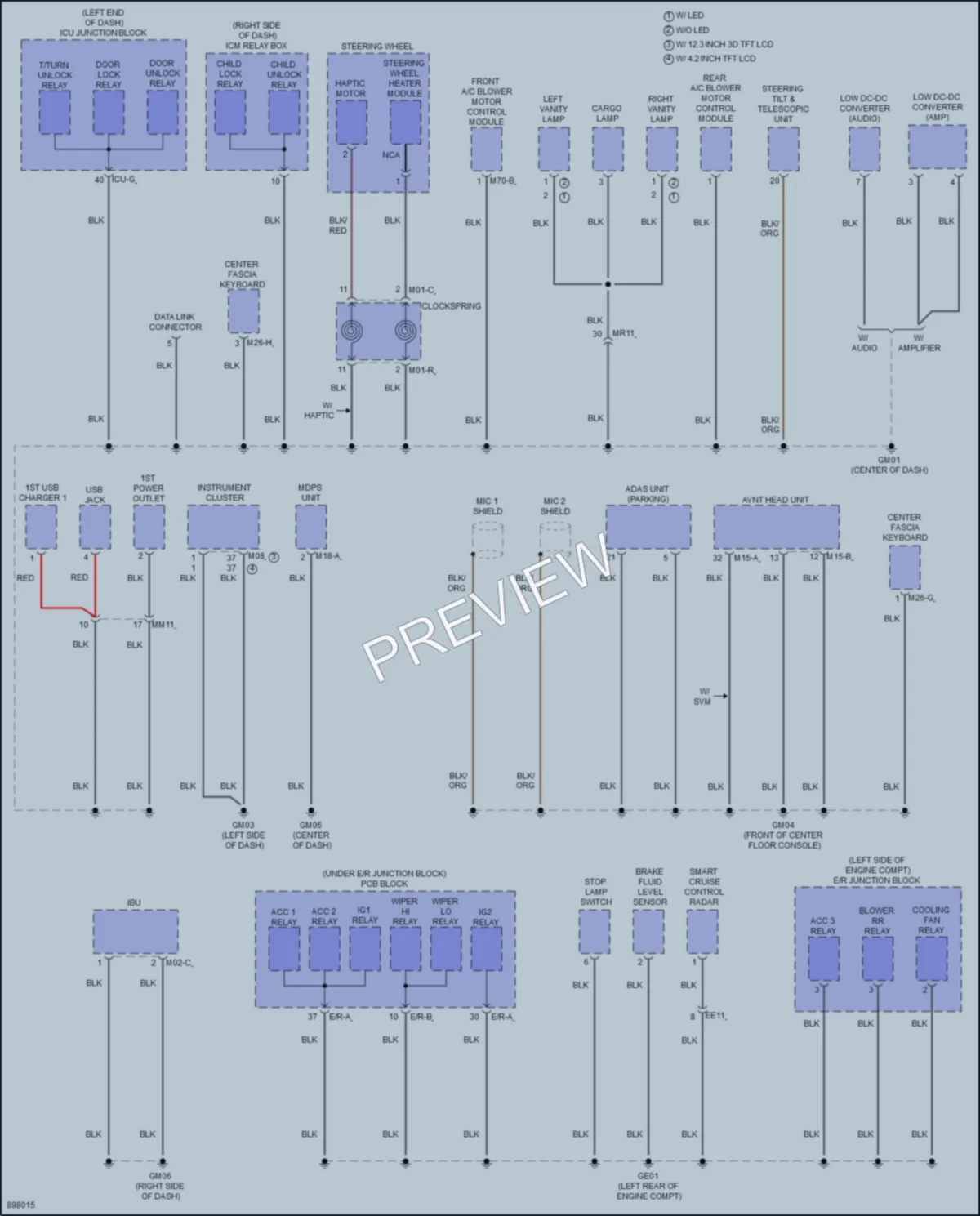 2025 Hyundai Palisade Ground Distribution wiring diagram preview