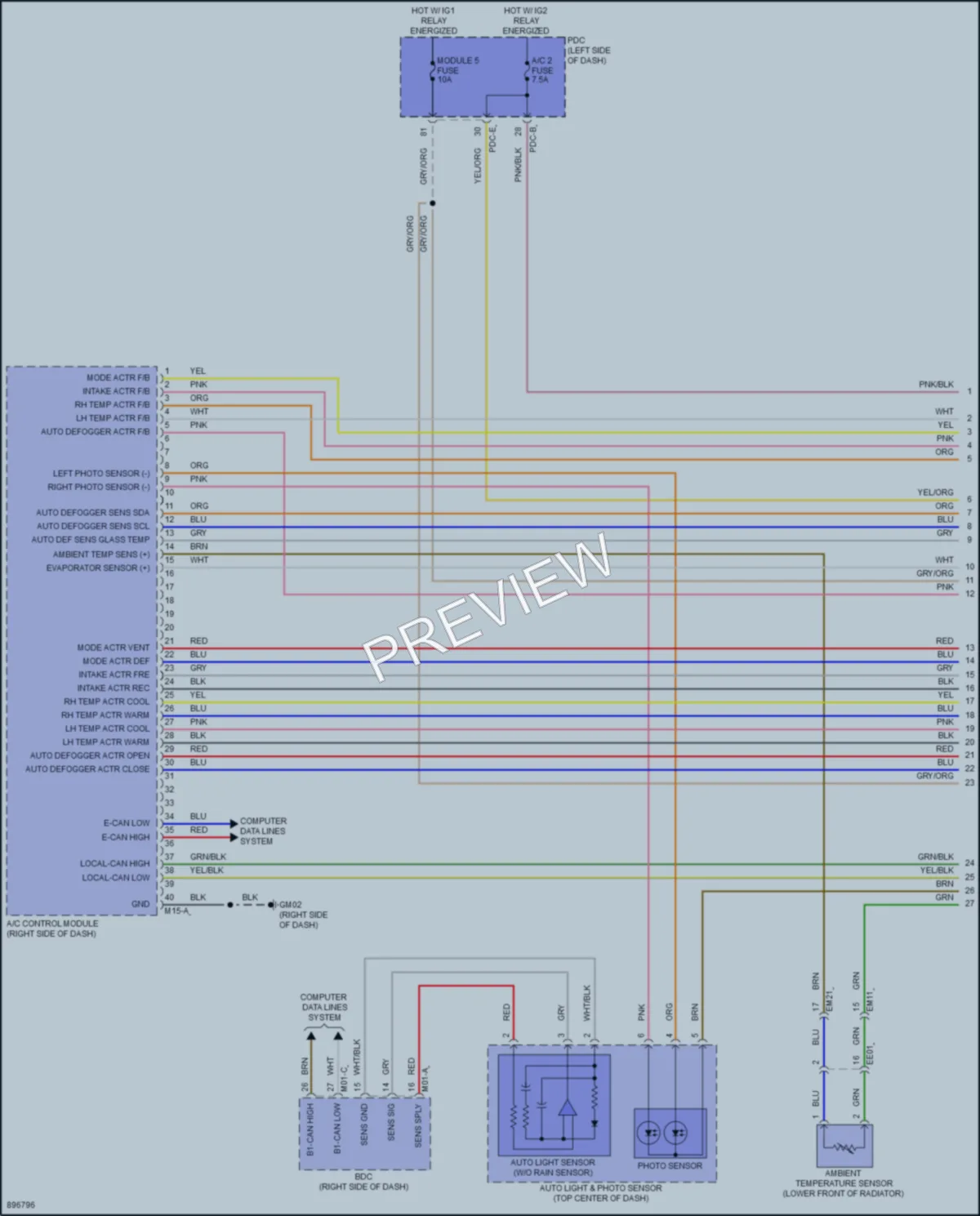 2025 Hyundai SantaCruz Air Conditioning wiring diagram preview