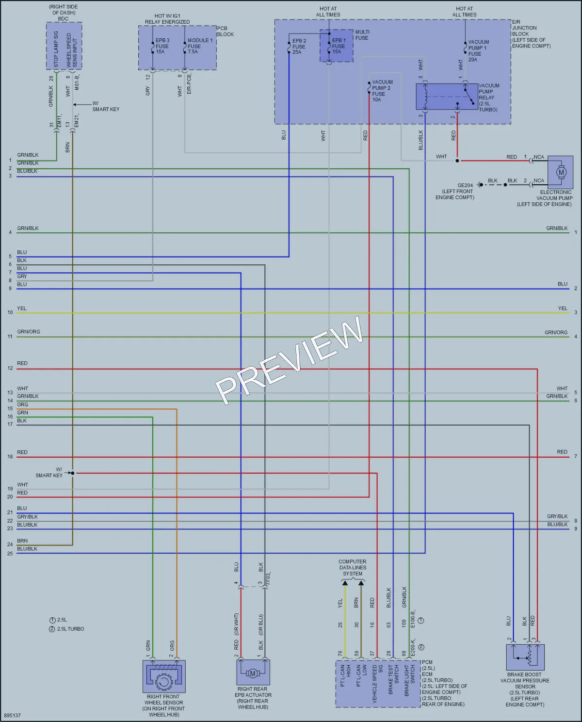 2025 Hyundai SantaCruz Anti Lock Brakes wiring diagram preview