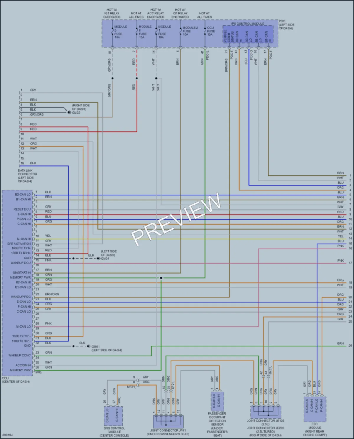 2025 Hyundai SantaCruz Computer Data Lines wiring diagram preview