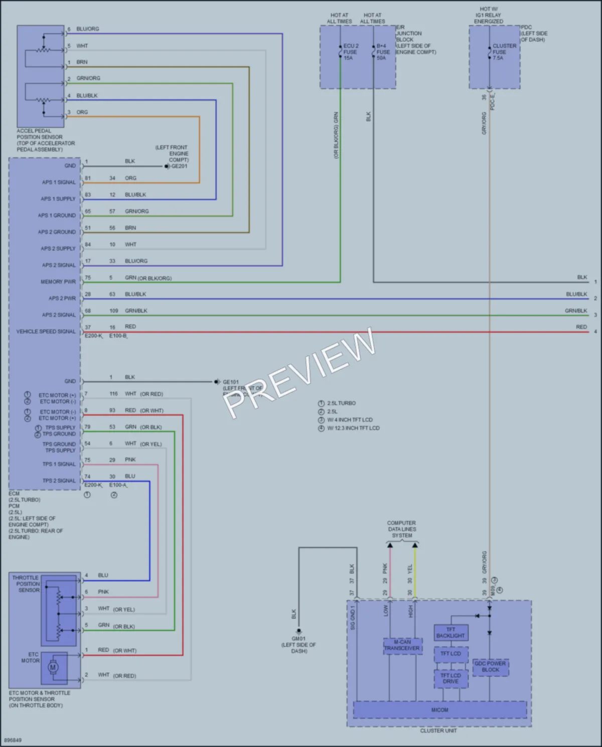 2025 Hyundai SantaCruz Cruise Control wiring diagram preview