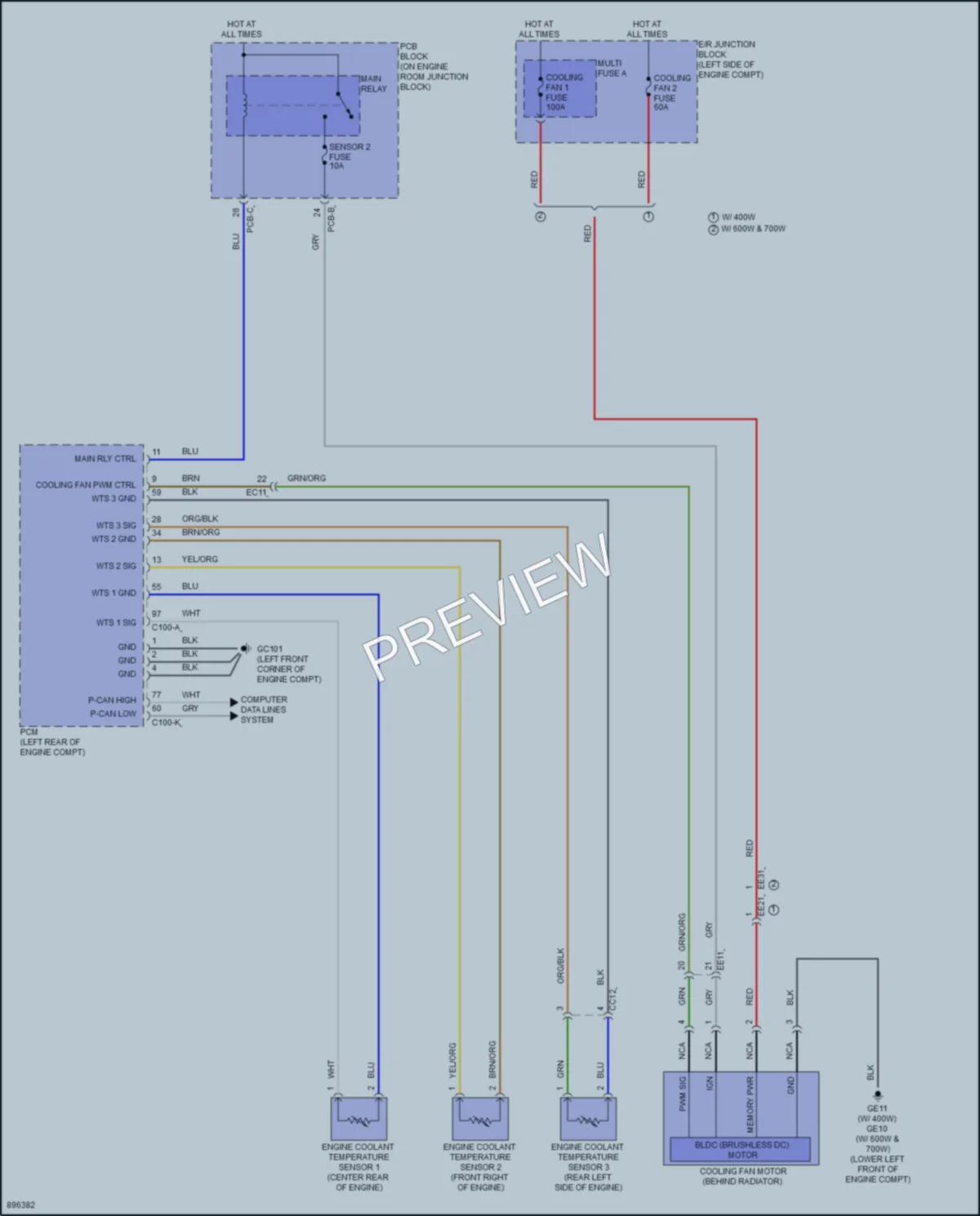 2025 Hyundai SantaFe Cooling Fan wiring diagram preview
