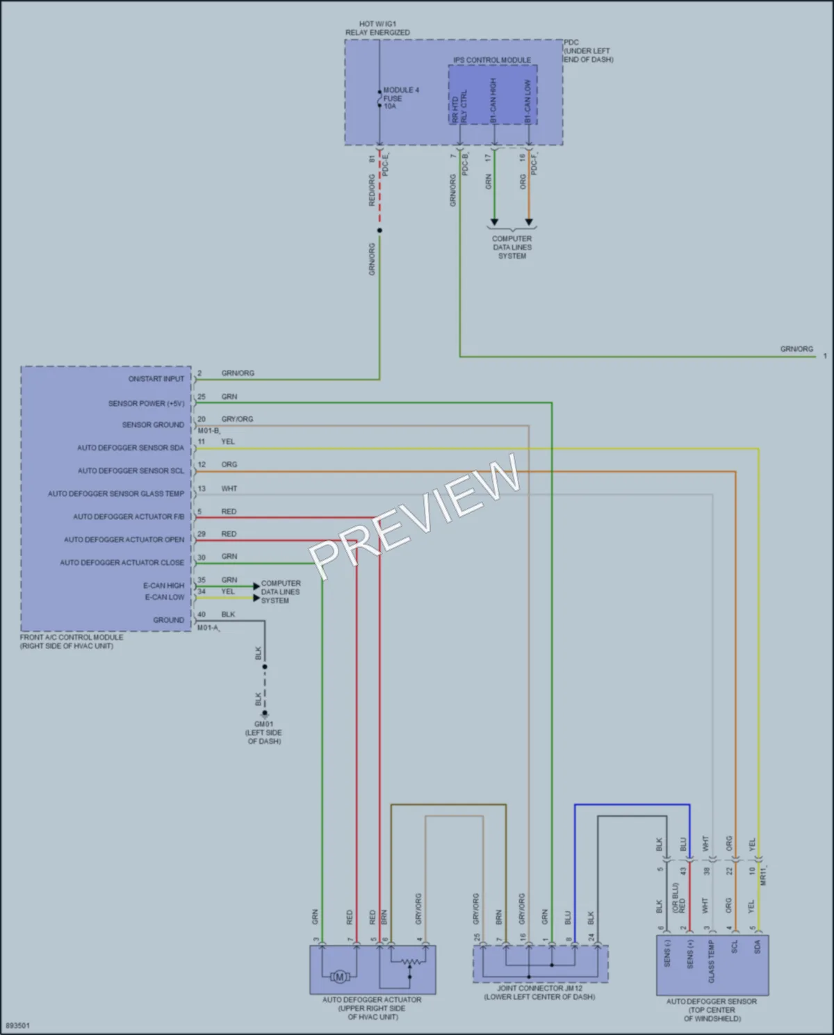 2025 Hyundai SantaFe Defoggers wiring diagram preview