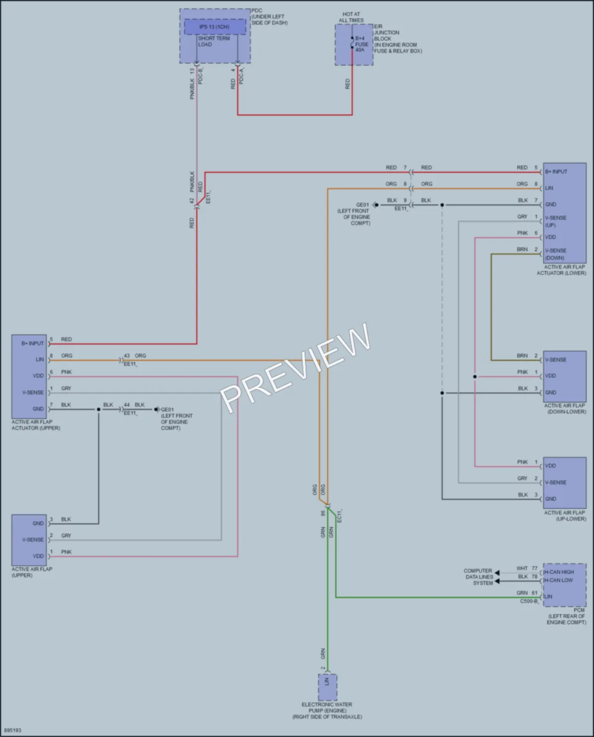 2025 Hyundai Sonata Active Bodyworks wiring diagram preview