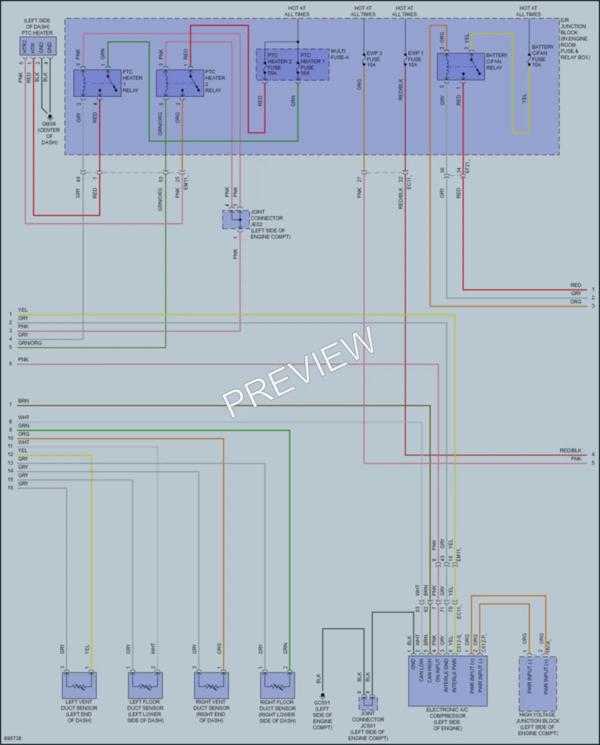 2025 Hyundai Sonata Air Conditioning wiring diagram preview